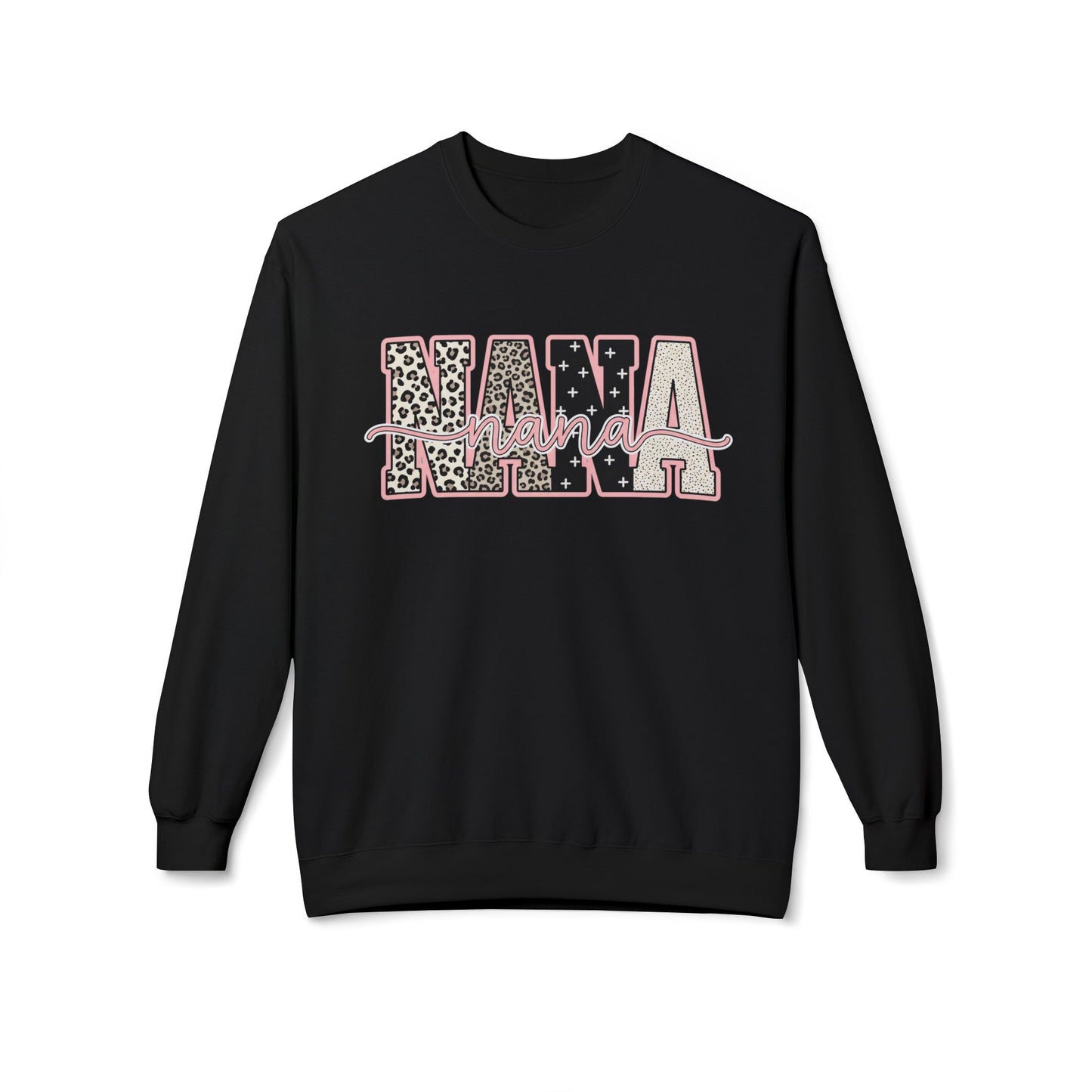 Nana Leopard Floral Crewneck Sweatshirt