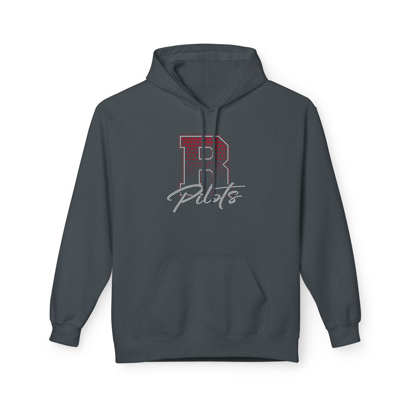 River Pilots Hoodie – RHINESTONE R & GLITTER DESIGN!