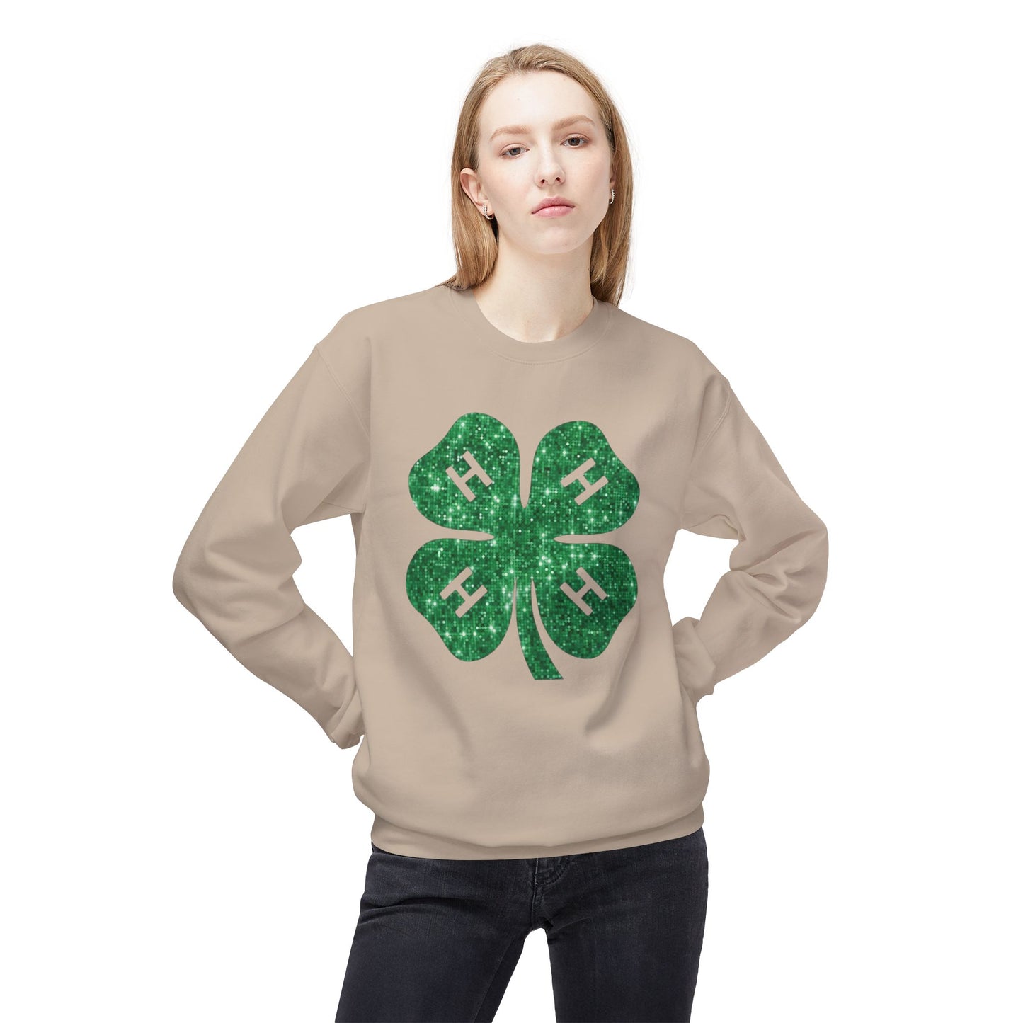 4-H GLITTER - Crewneck Sweatshirt