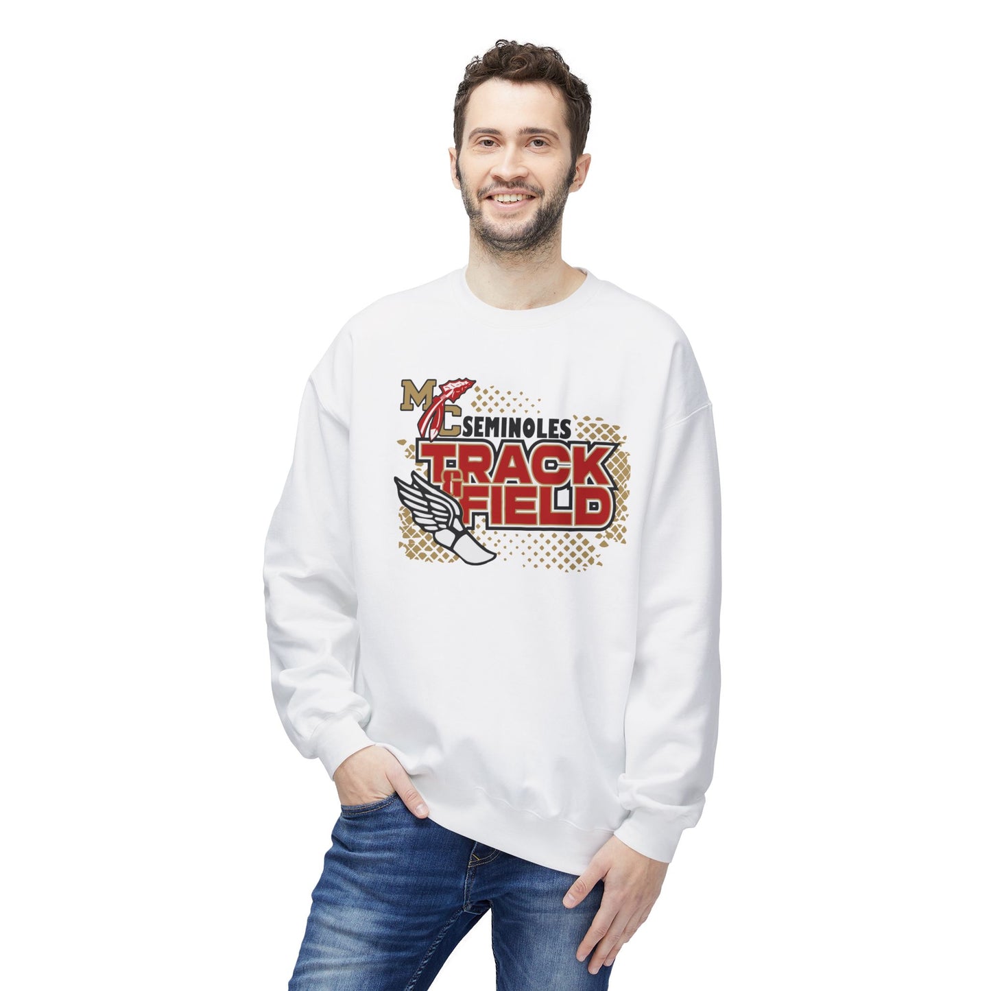 Seminoles Track & Field Crewneck Sweatshirt - White