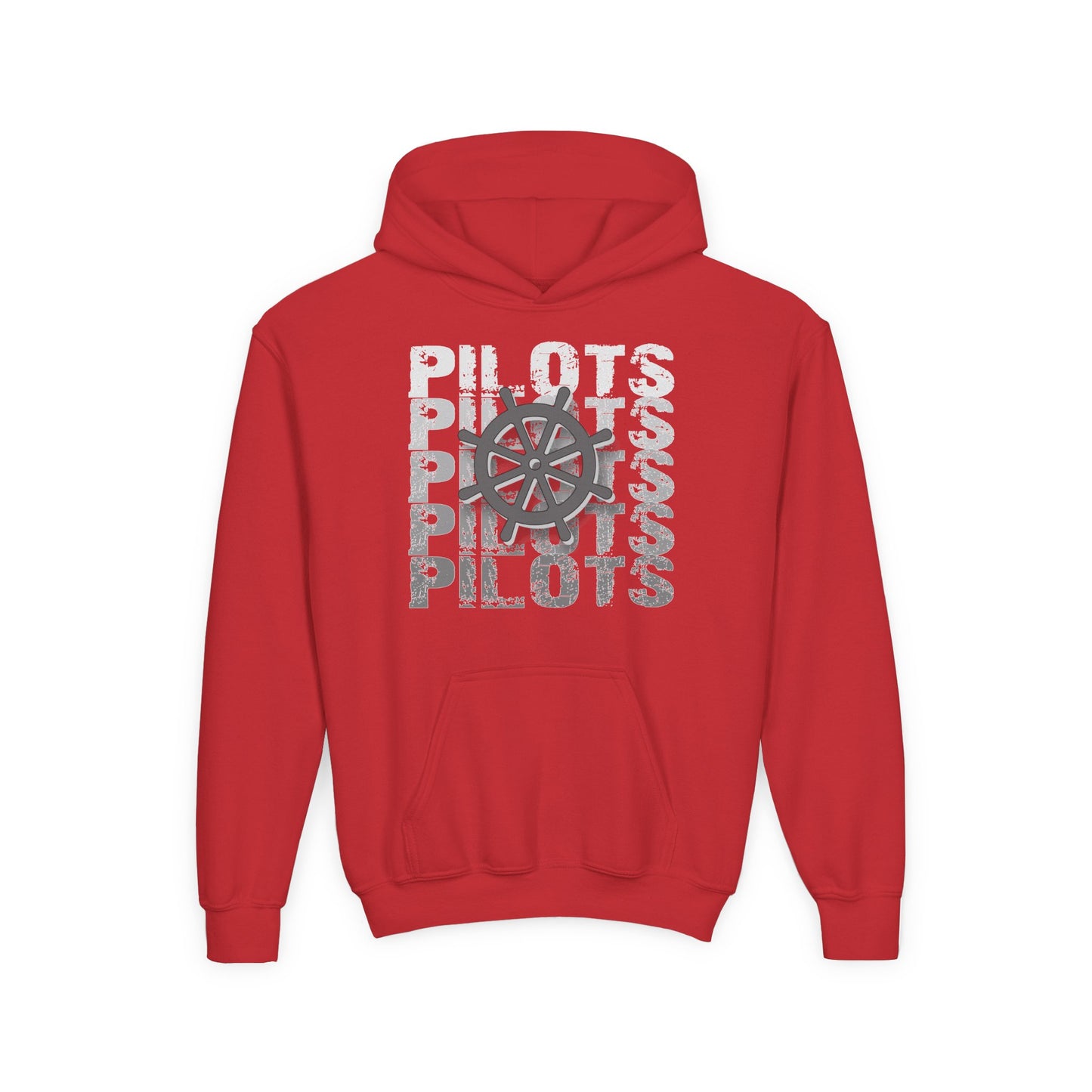 Pilots Stacked Wheel Youth Hoodie