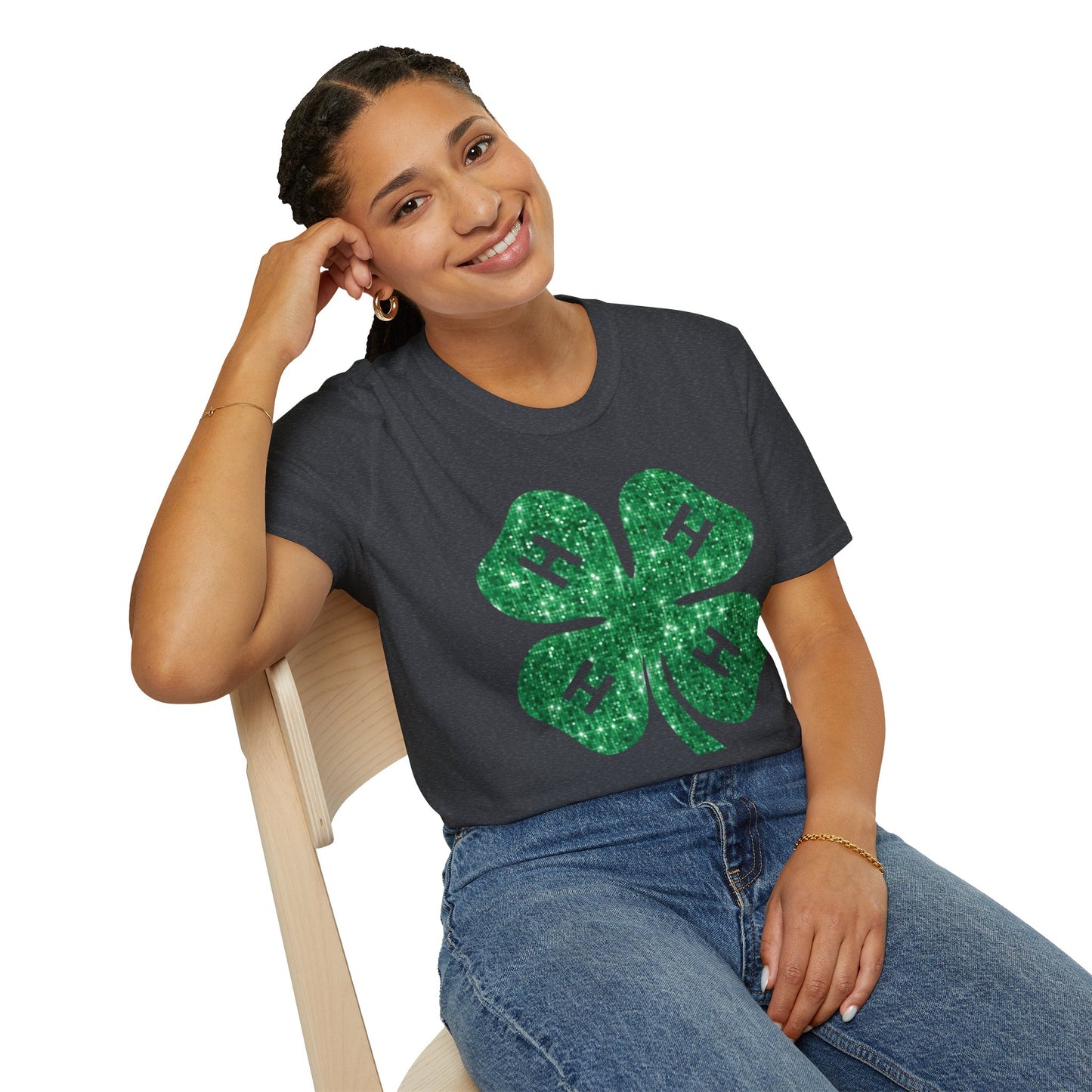 4-H GLITTER - Unisex T-Shirt