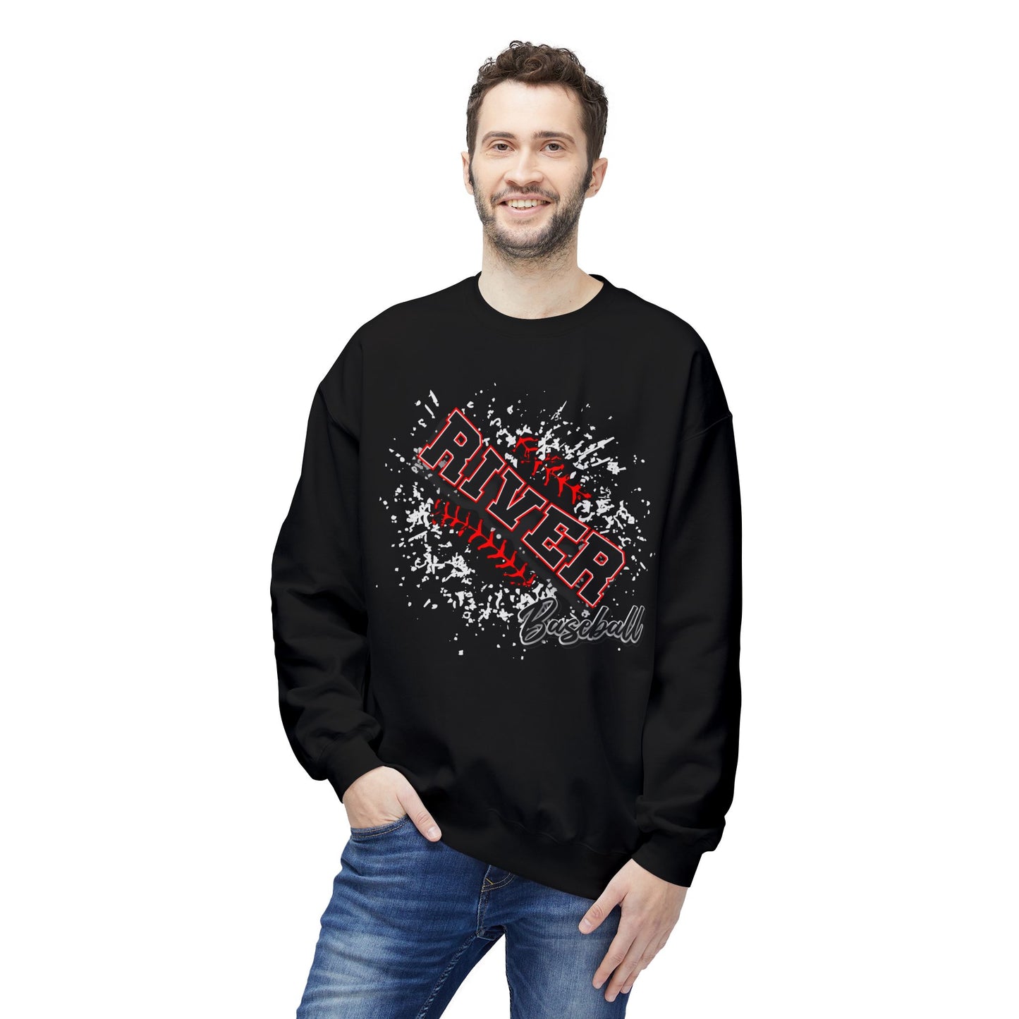 River Baseball 1 Crewneck Sweatshirt