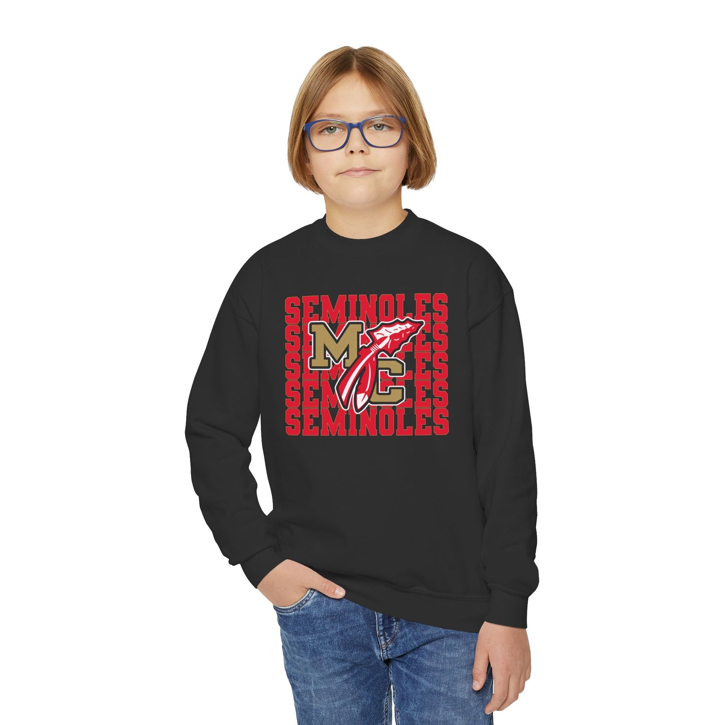 MC Seminoles Youth Sweatshirt — Black