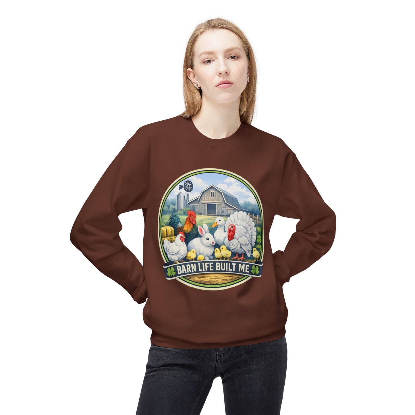 BARN LIFE BUILT ME - Small Animals - Crewneck Sweatshirt