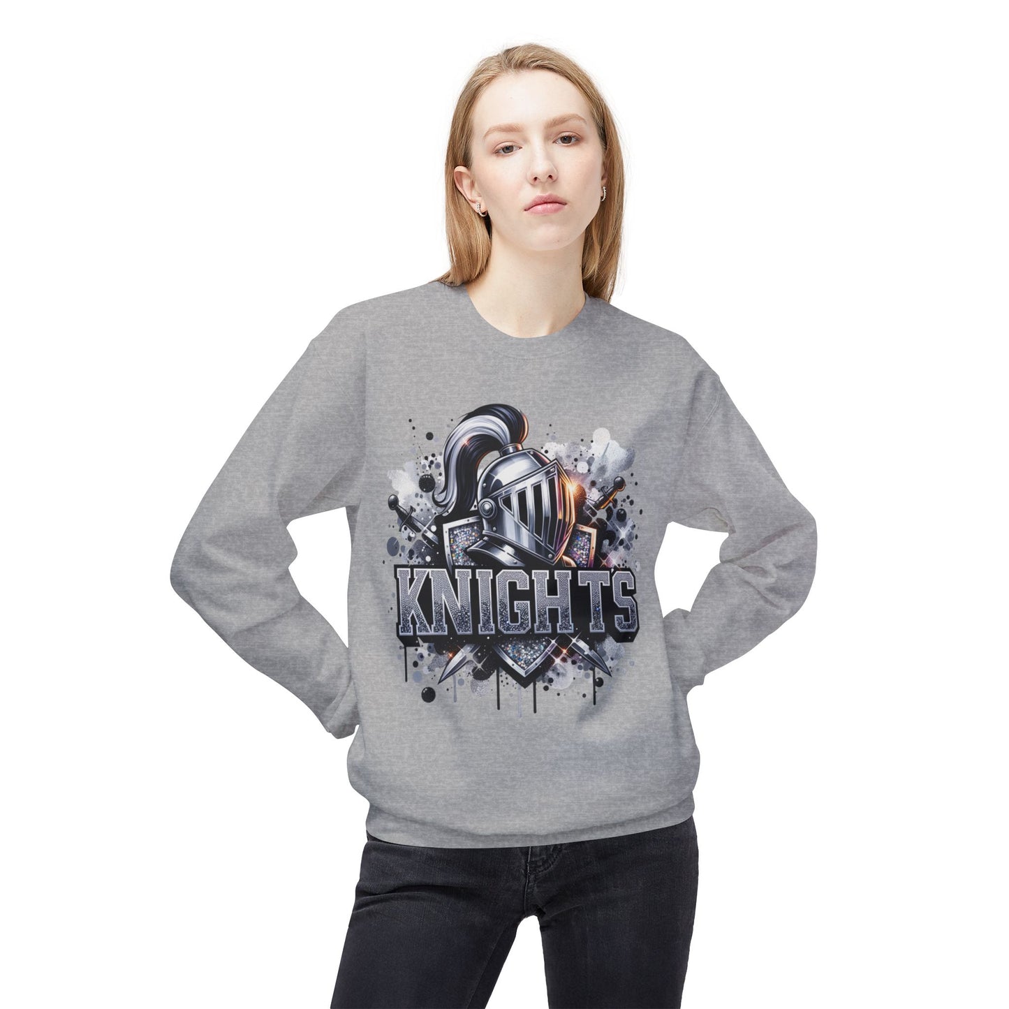 Knights Graphic Crewneck Sweatshirt - Bling