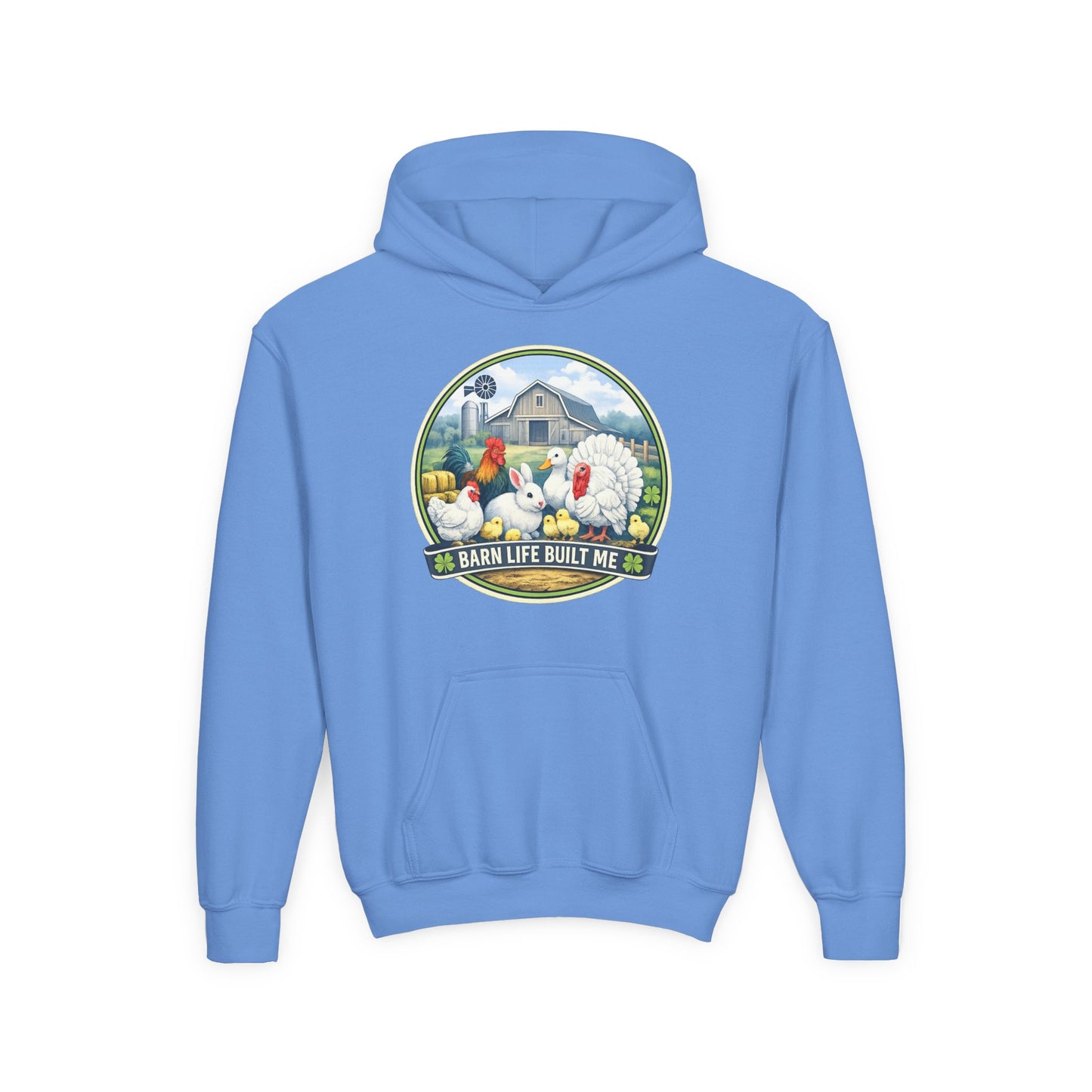 BARN LIFE BUILT ME - Small Animals - Youth Hoodie