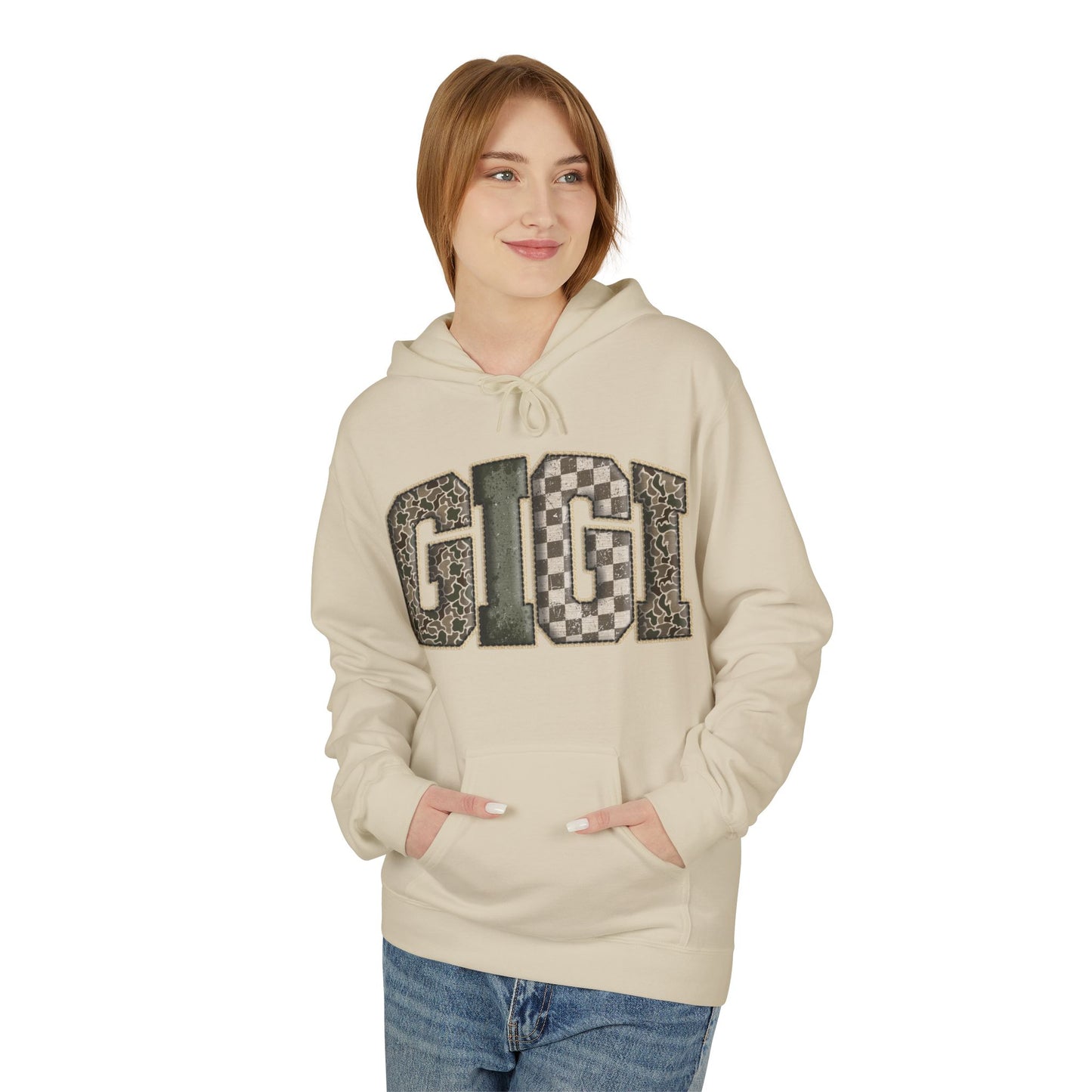 GIGI Camo Print Hoodie