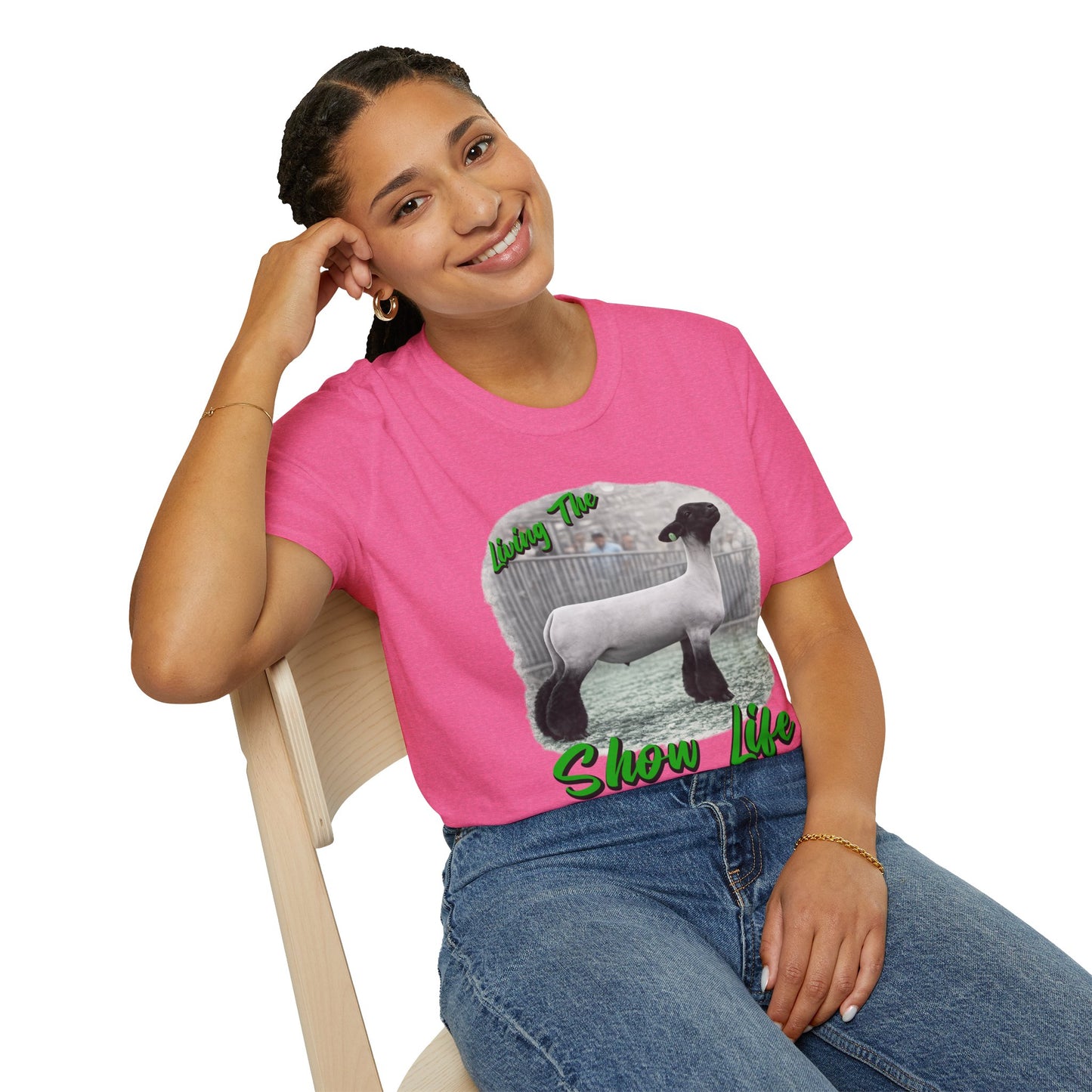 Living the Show Life - Sheep - Unisex T-Shirt