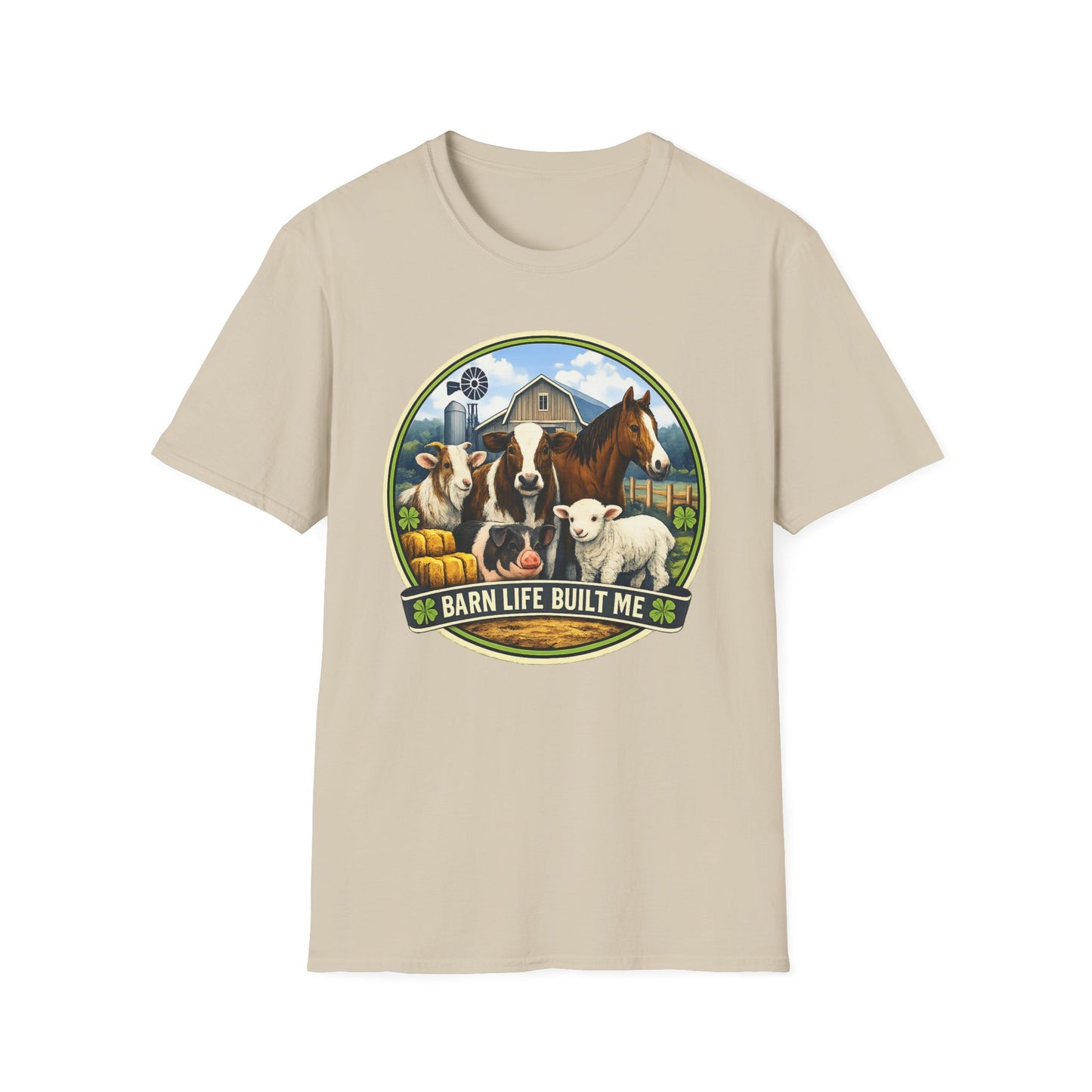 BARN LIFE BUILT ME - Large Animals - Unisex T-Shirt