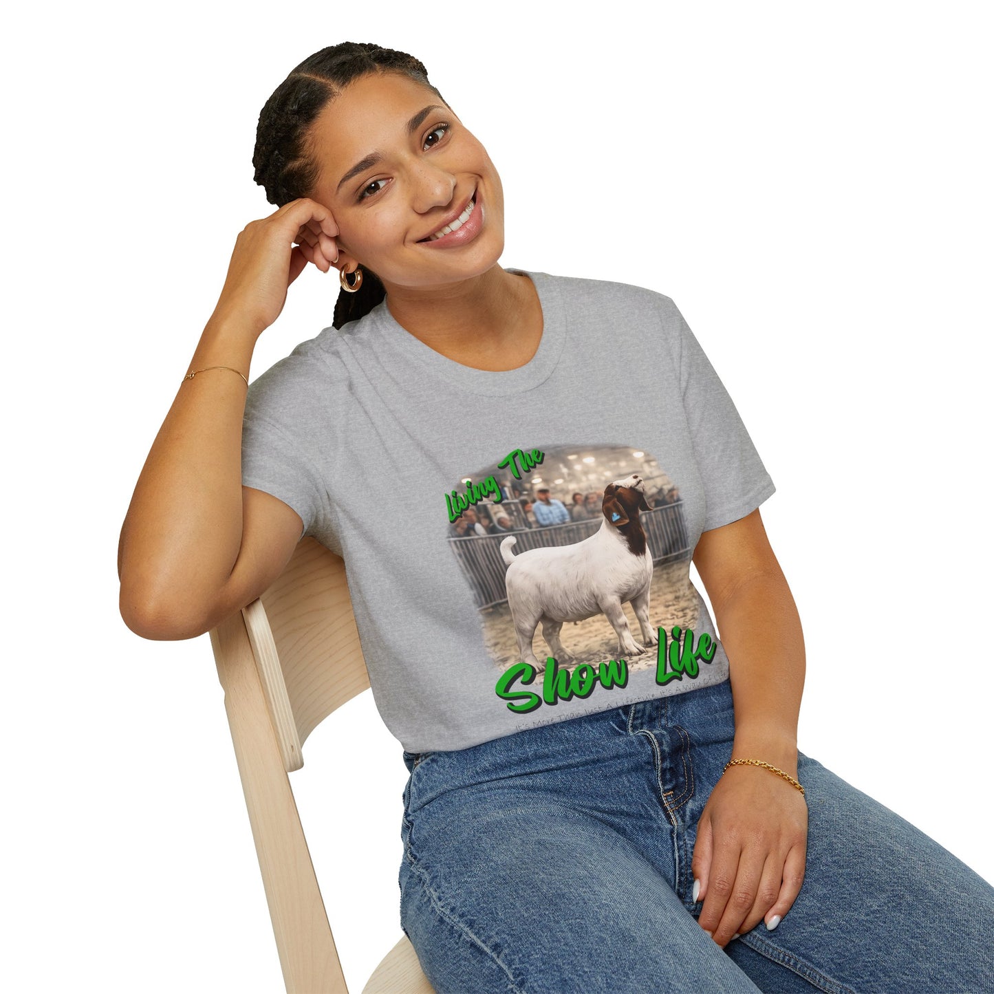 Living the Show Life - Goats - Unisex T-Shirt