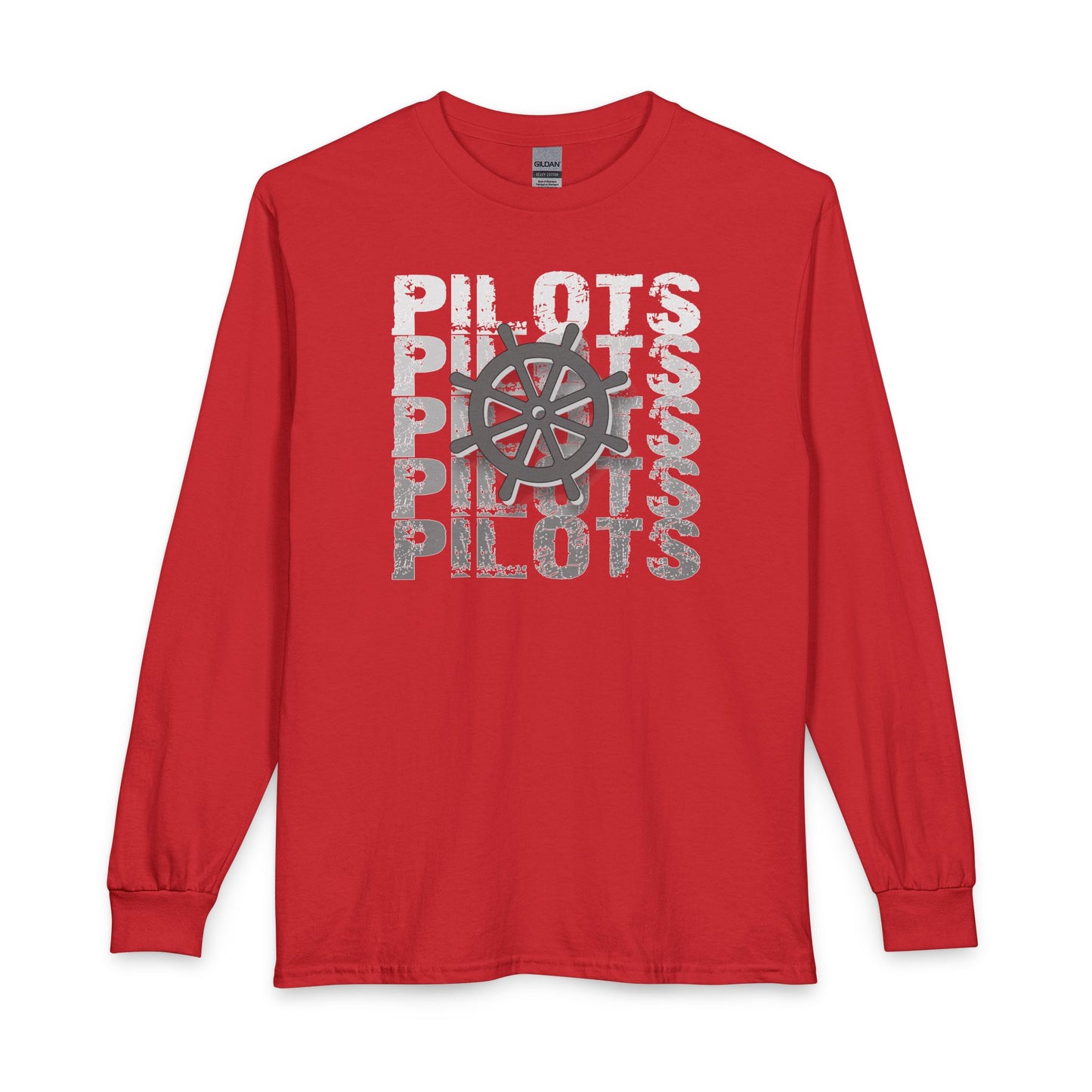 Pilots Stacked Wheel Long Sleeve T-Shirt