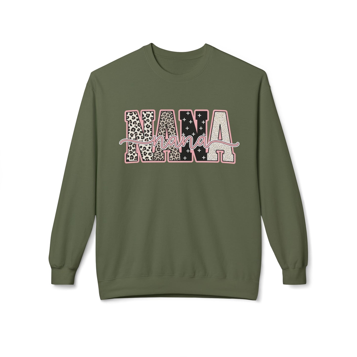 Nana Leopard Floral Crewneck Sweatshirt