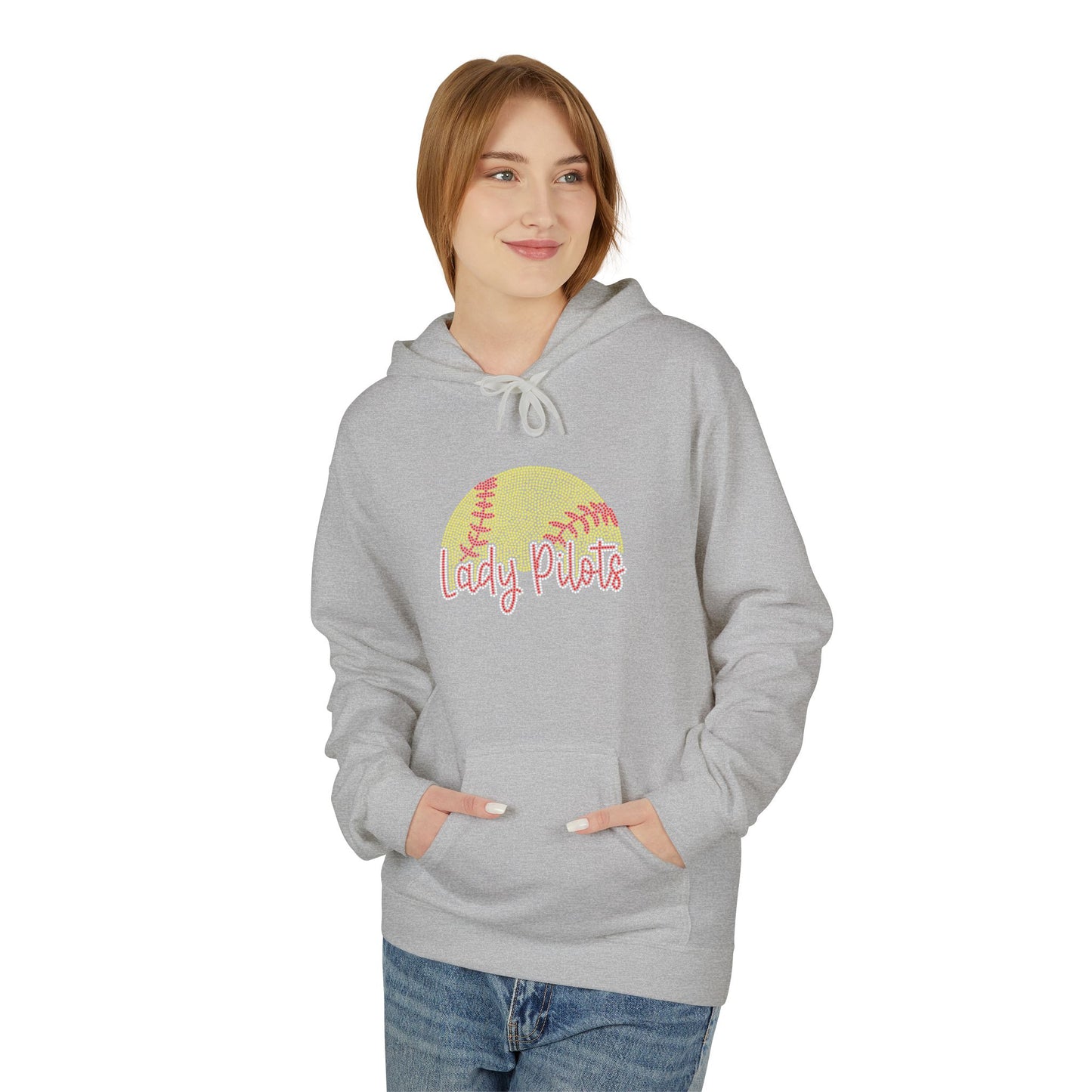 Lady Pilots Softball Hoodie - Rhinestones