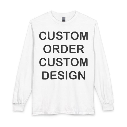 Custom Order Long Sleeve Tee — RHINESTONES