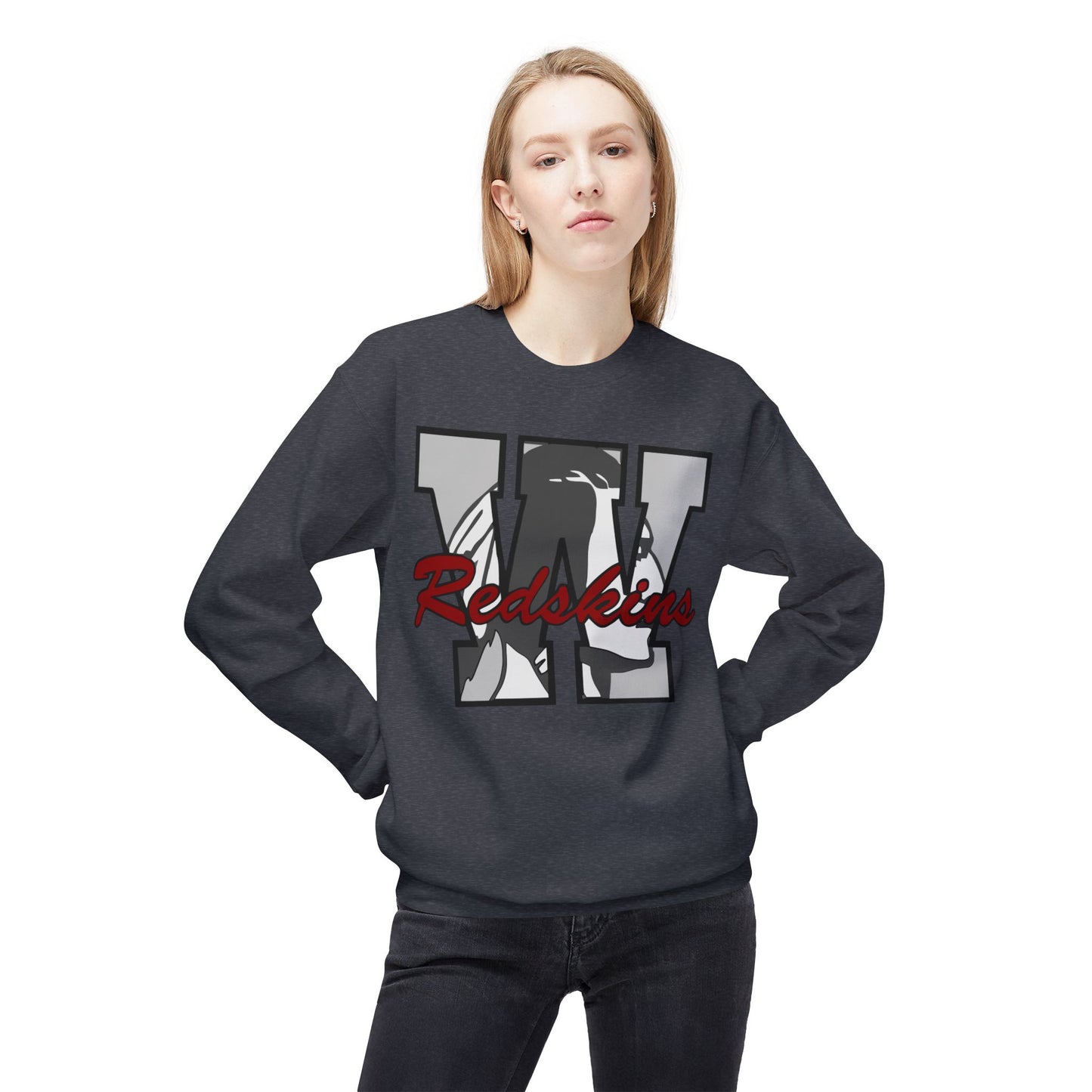 Woodsfield Redskins Letter Crewneck Sweatshirt