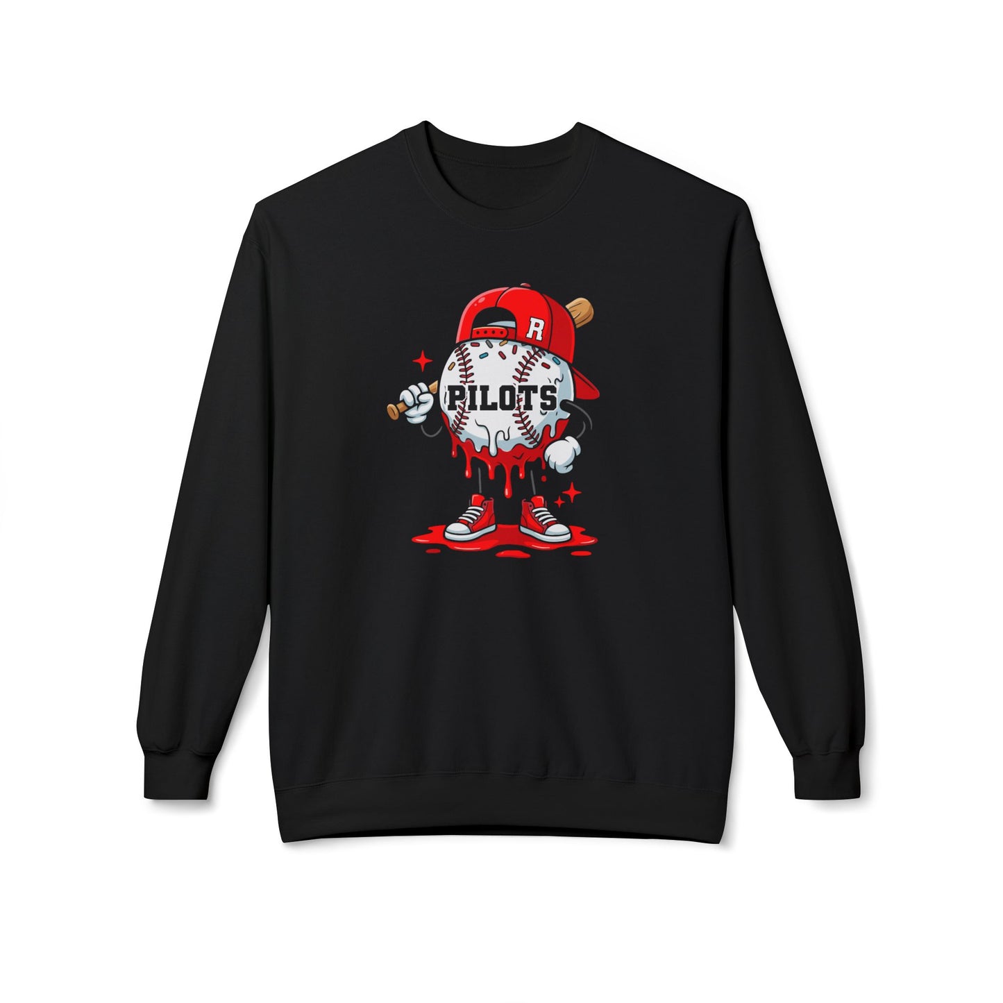 Pilots Baseball Man Crewneck Sweatshirt