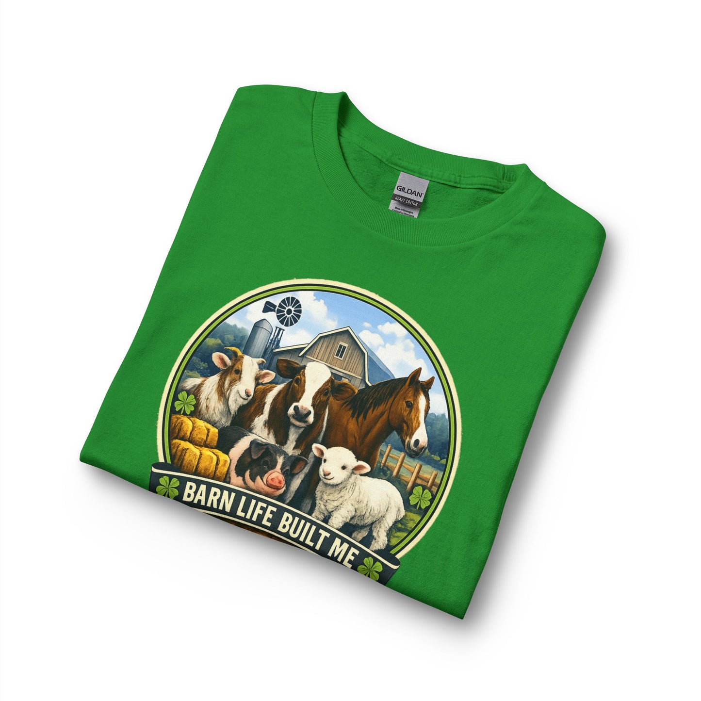 BARN LIFE BUILT ME - Large Animals - Long Sleeve T-Shirt
