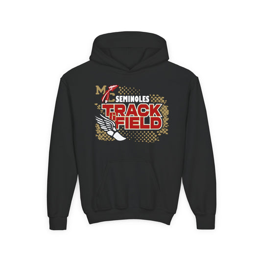 Seminoles Track & Field Youth Hoodie — Black