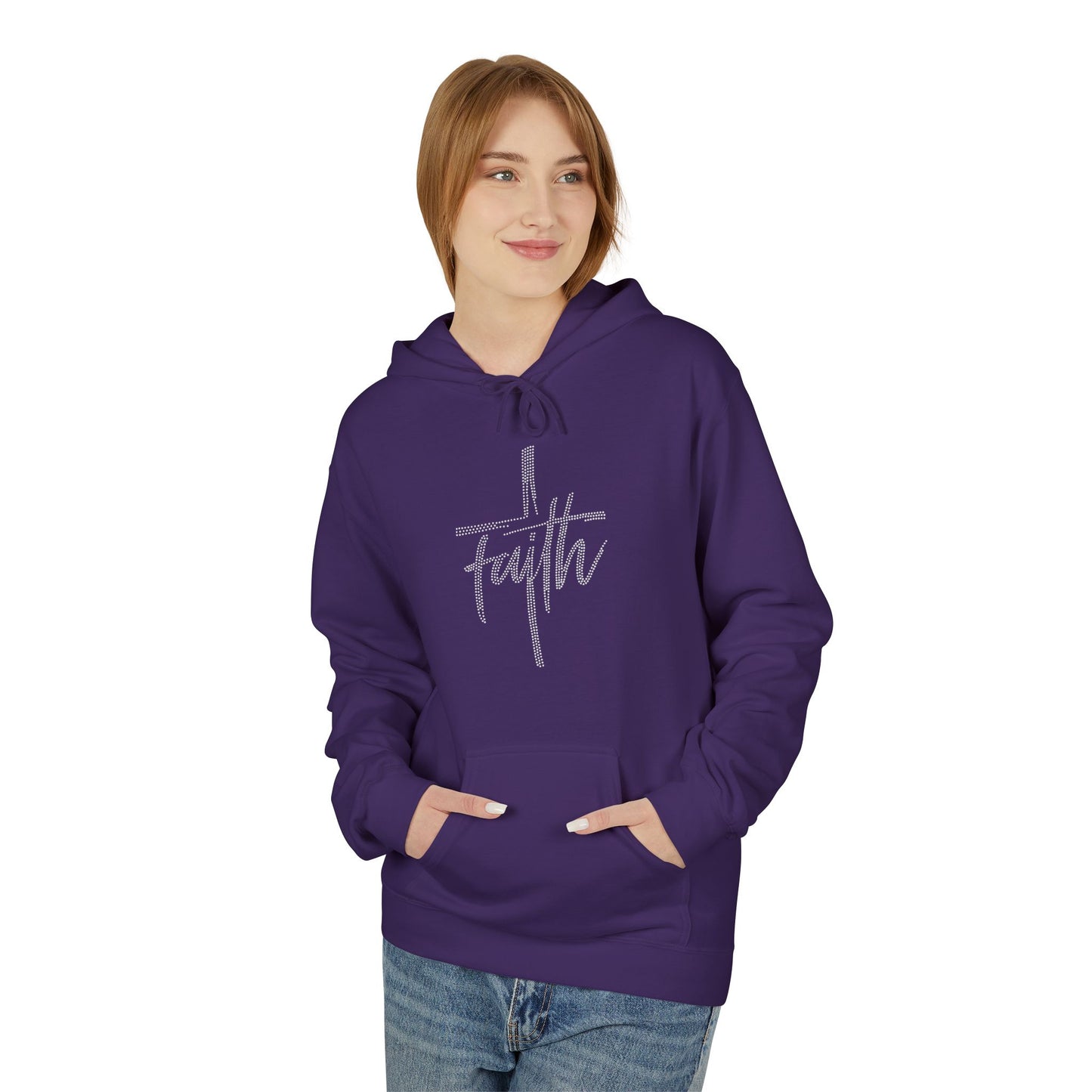 Faith Hoodie - Rhinestones
