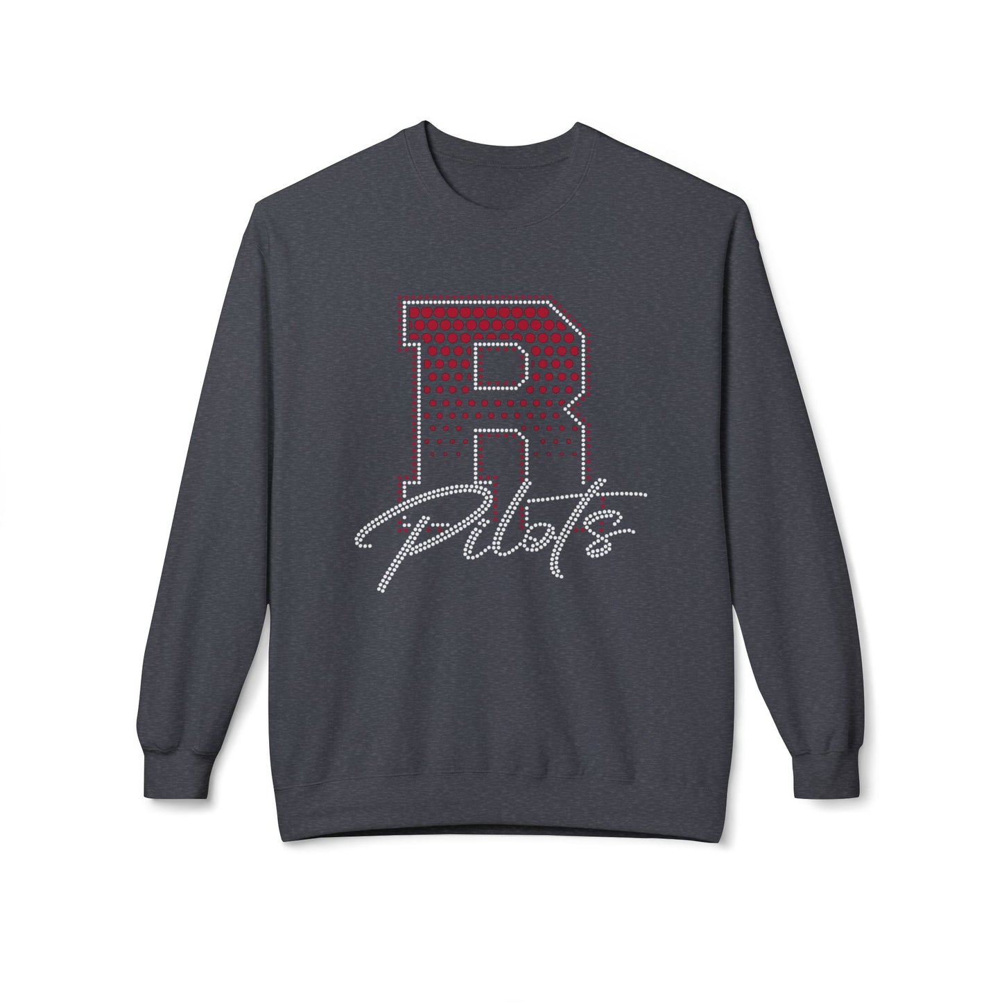 River Pilots Crewneck Sweatshirt — RHINESTONER & GLITTER DESIGN!