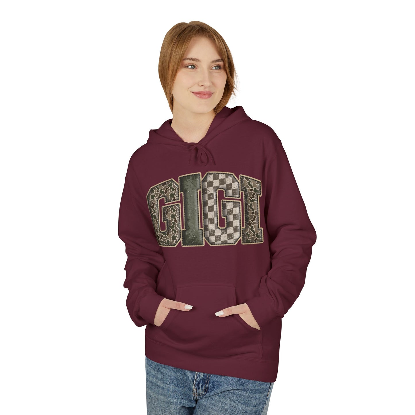 GIGI Camo Print Hoodie