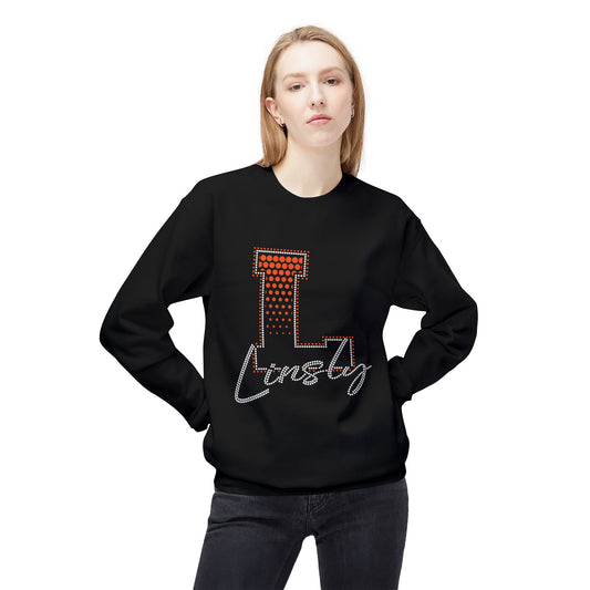 Linsly Crewneck Sweatshirt — RHINESTONE & GLITTER DESIGN!