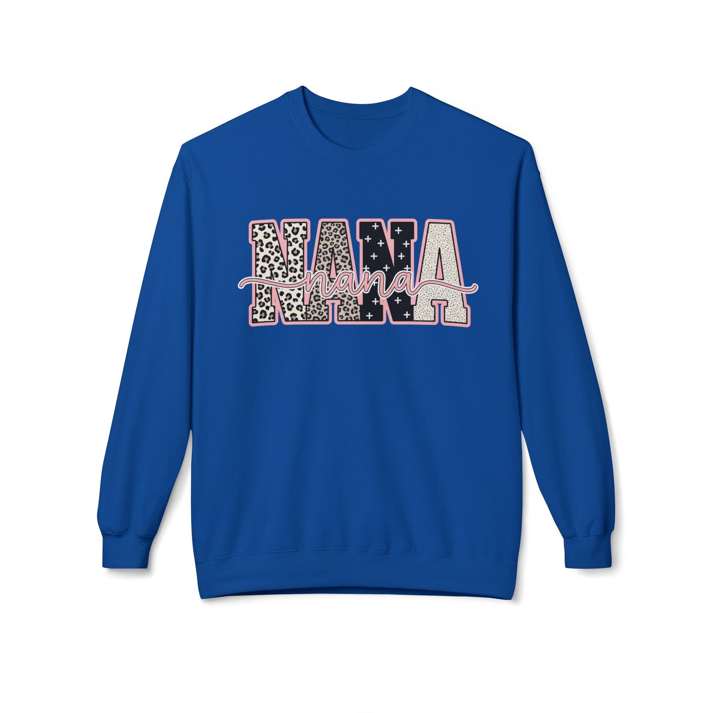 Nana Leopard Floral Crewneck Sweatshirt