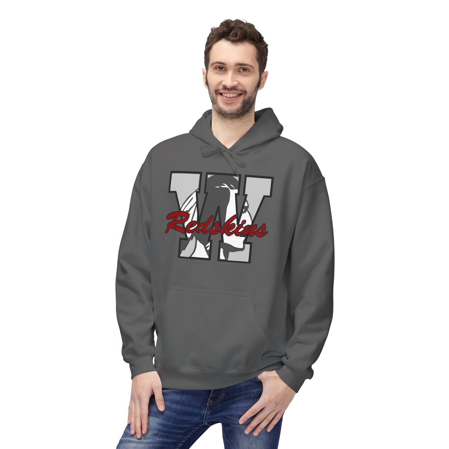 Woodsfield Redskins Letter Hoodie