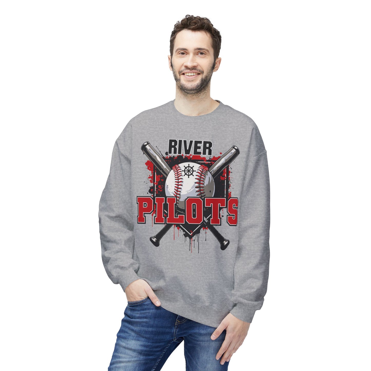 River Baseball 2 Crewneck Sweatshirt