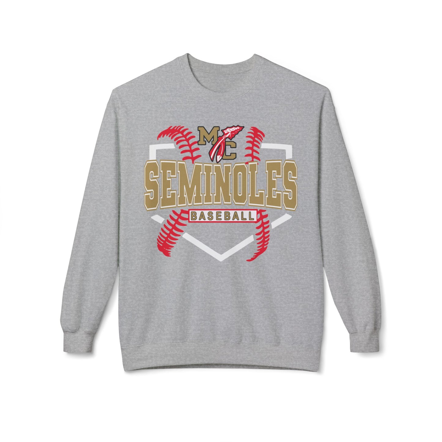 MC Seminoles Baseball 2 Crewneck Sweatshirt