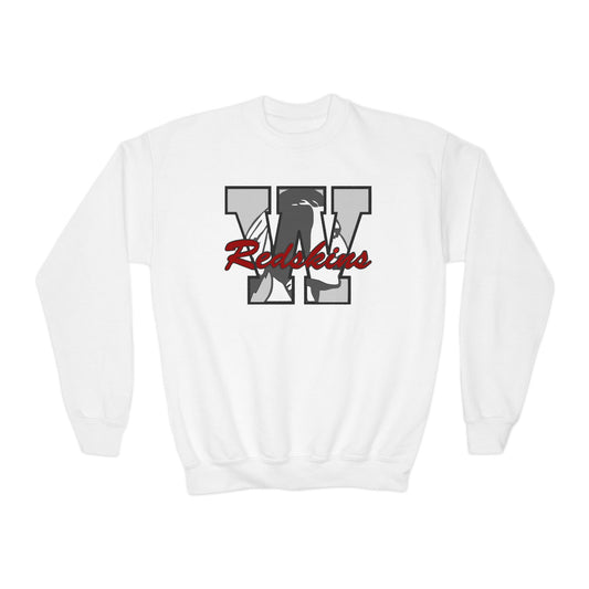 Woodsfield Redskins Letter Youth Sweatshirt