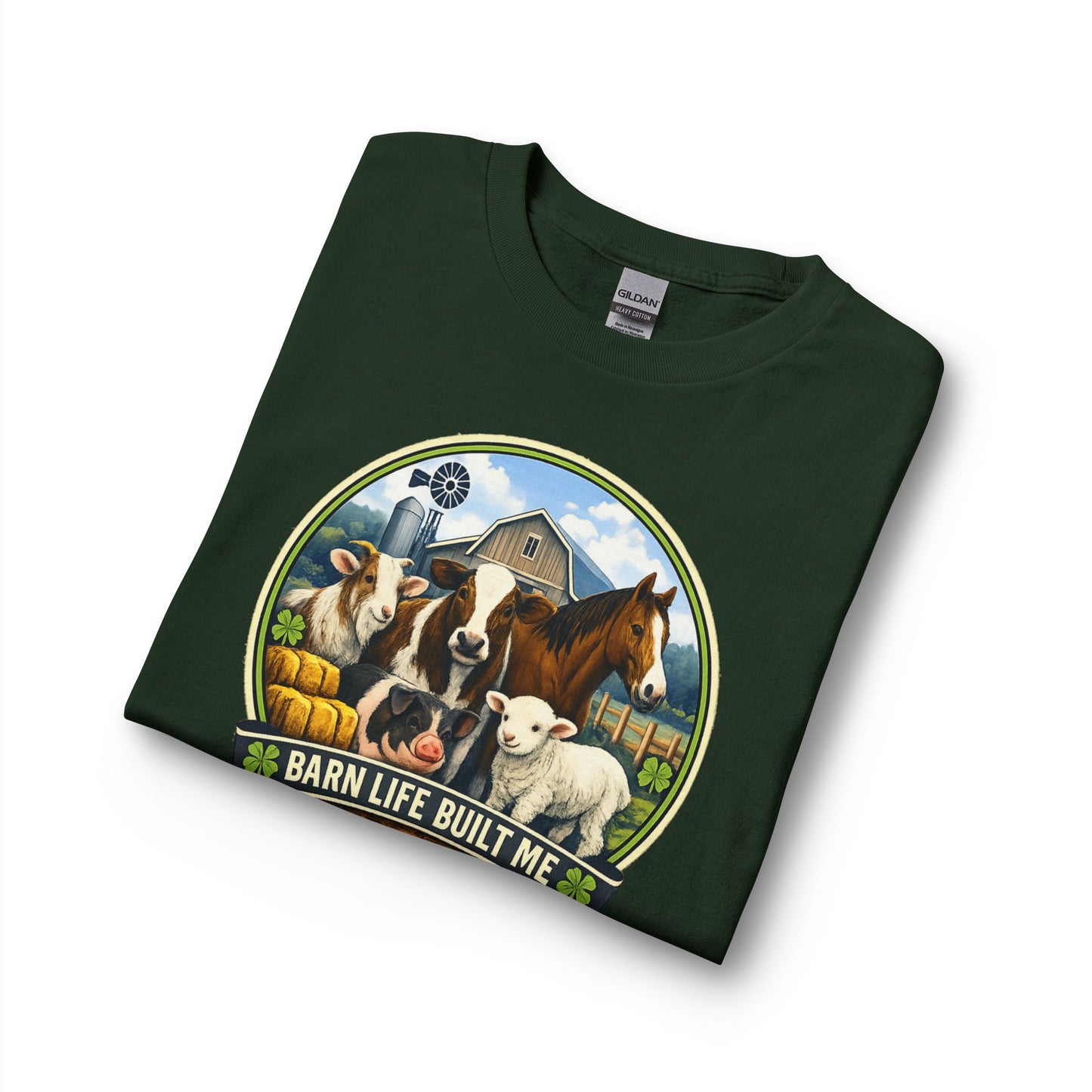 BARN LIFE BUILT ME - Large Animals - Long Sleeve T-Shirt