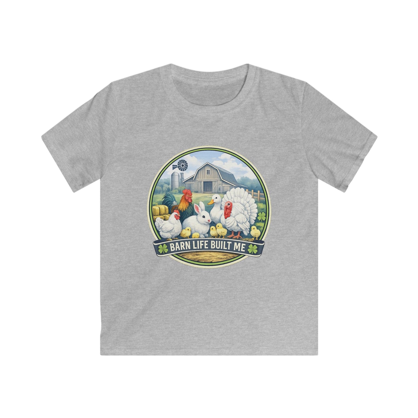 BARN LIFE BUILT ME - Small Animals - Youth T-Shirt