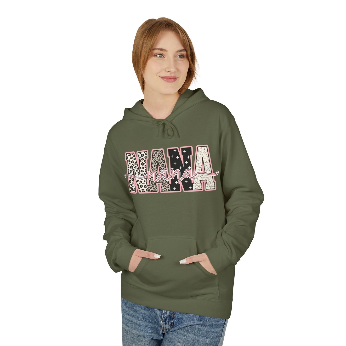 Nana Leopard Print Hoodie