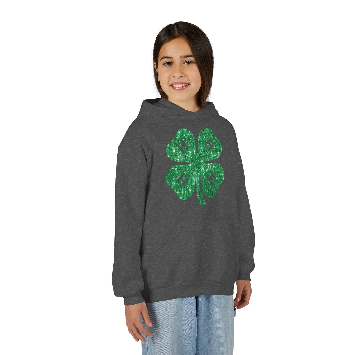 4-H GLITTER - Youth Hoodie