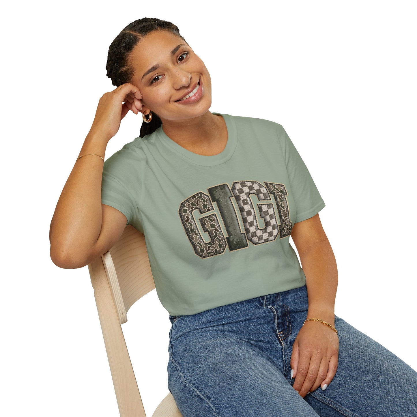 GIGI Camo Print T-Shirt