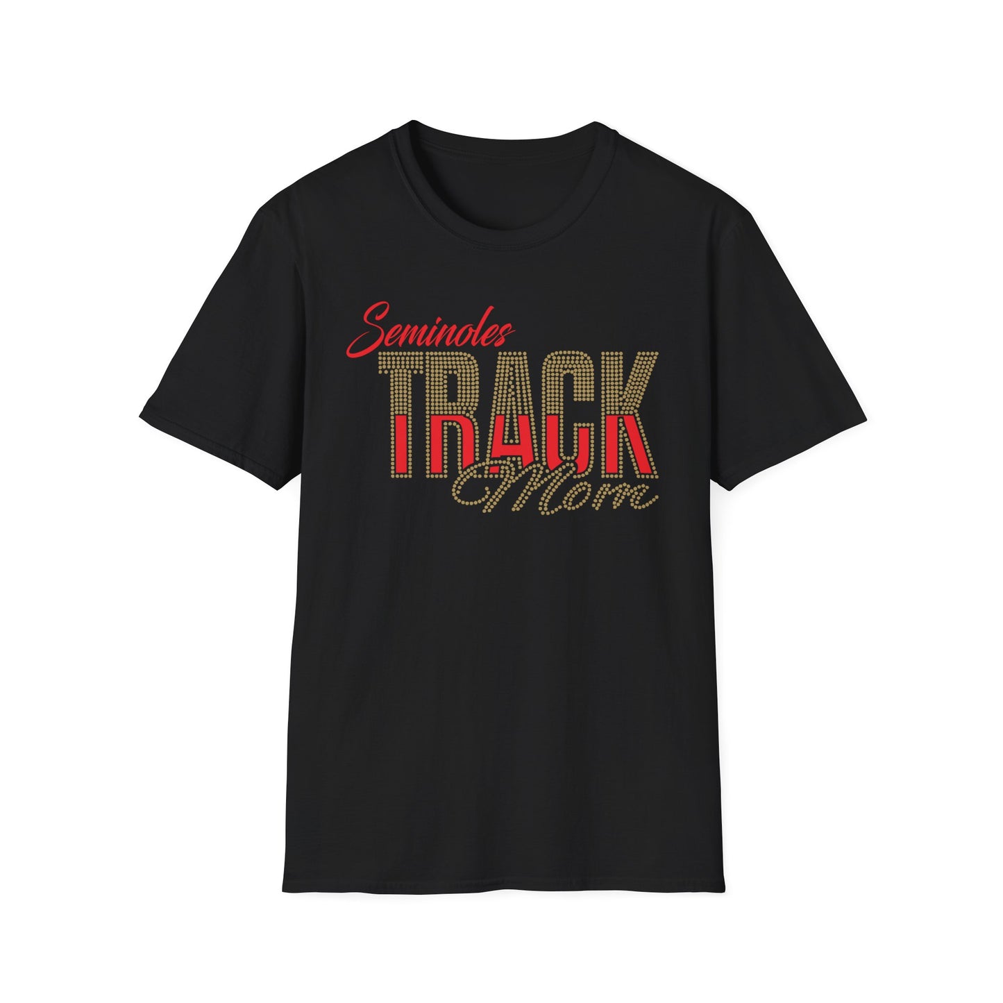 Seminoles Track Mom Unisex T-Shirt — Rhinestone & Glitter Vinyl