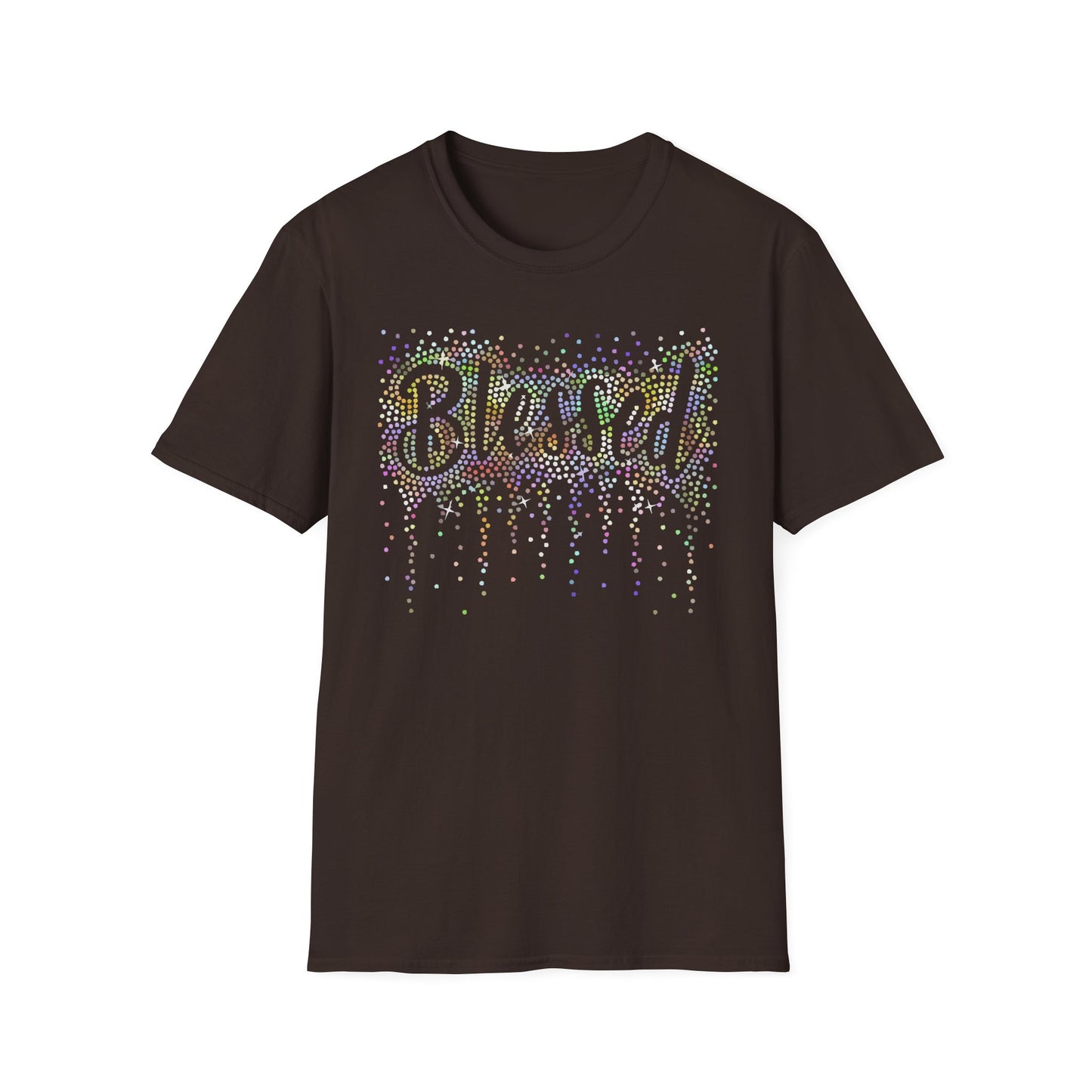 BLESSED - Holographic Rhinestones