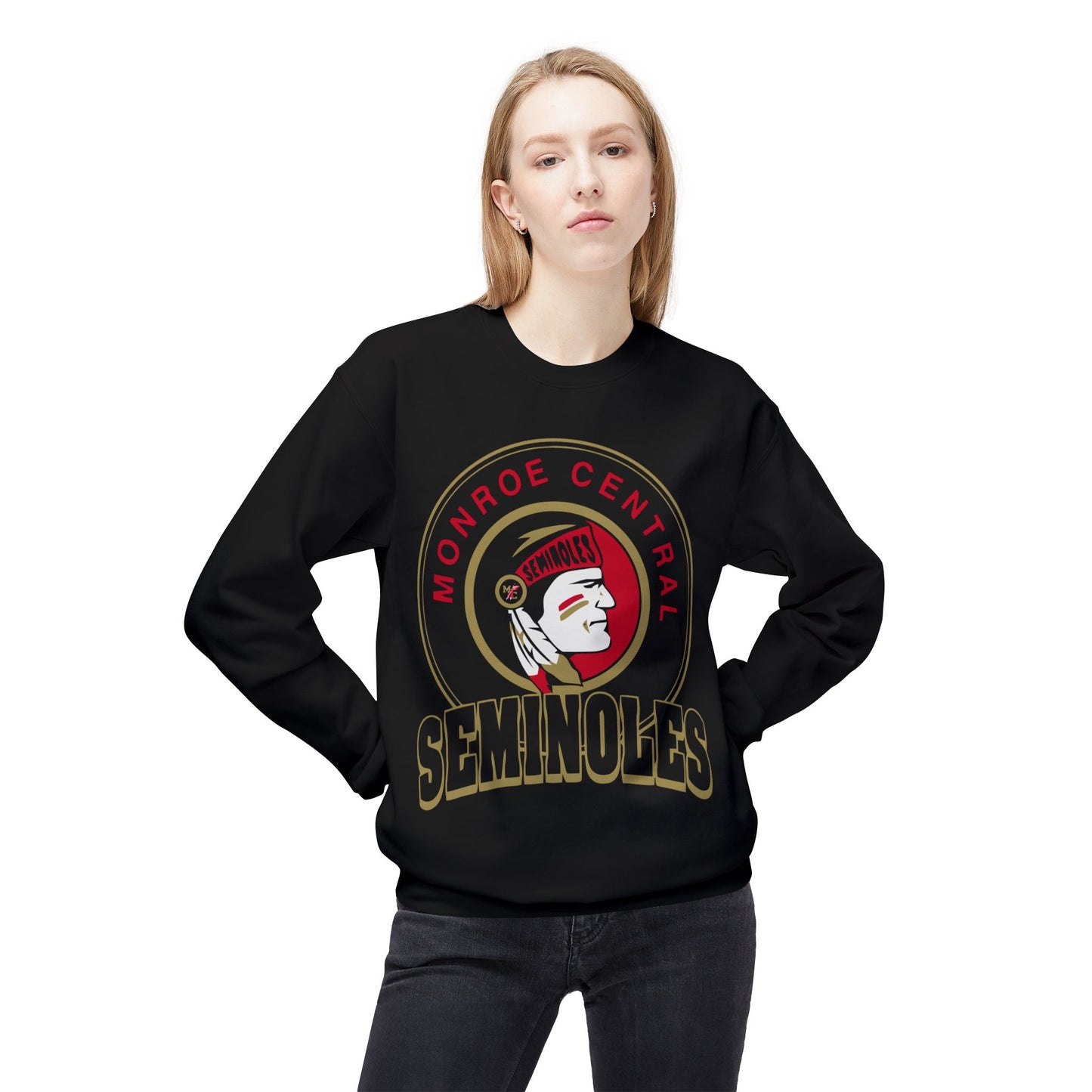 Monroe Central Seminoles Crewneck Sweatshirt