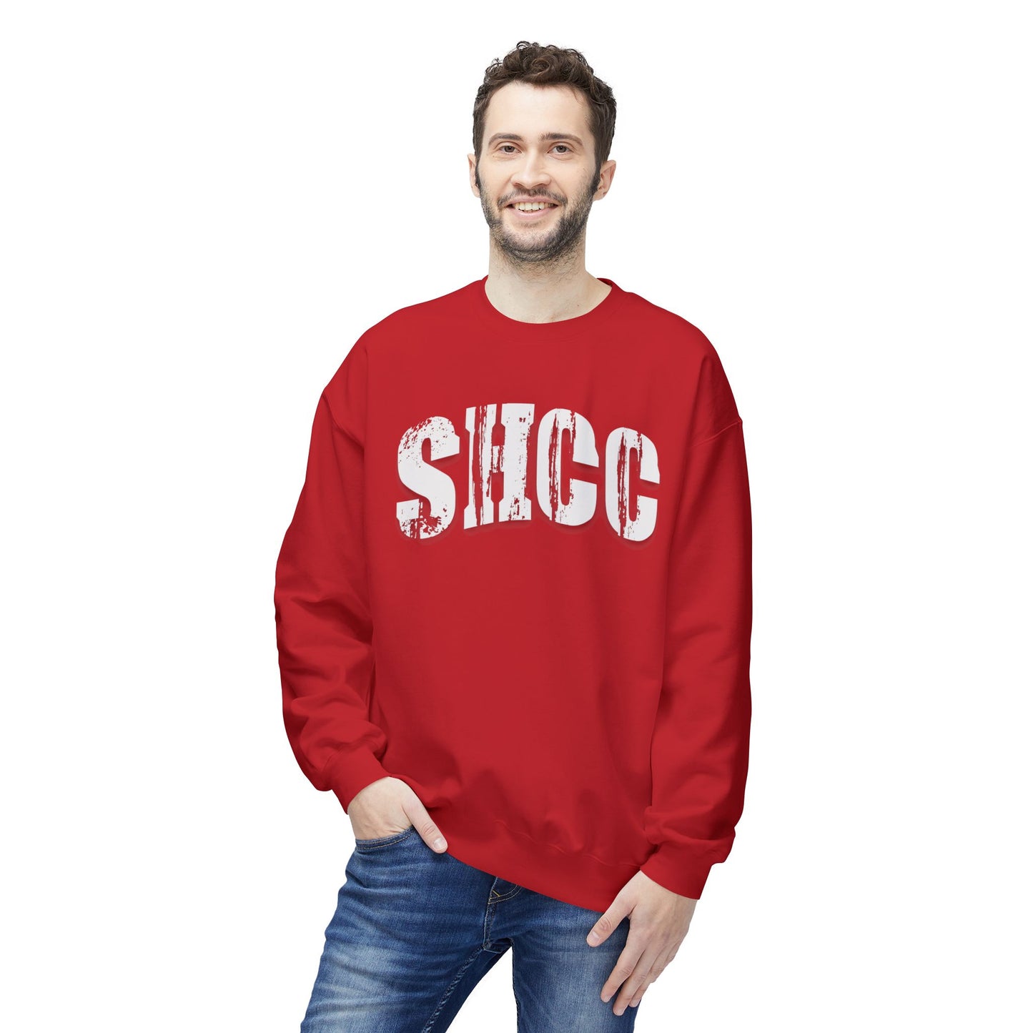 SHCC Distressed Vintage Logo Crewneck Sweatshirt