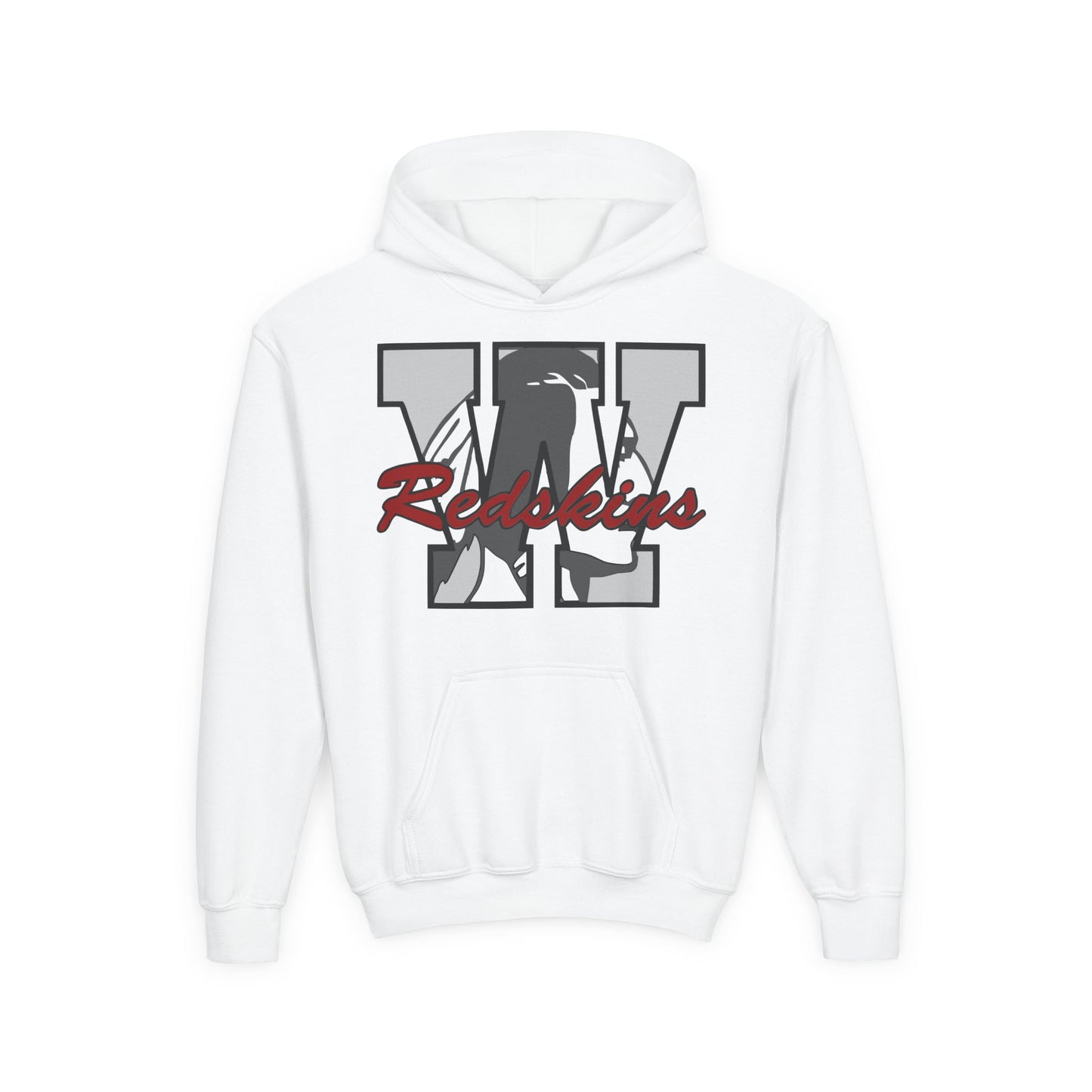 Woodsfield Redskins Letter Youth Hoodie