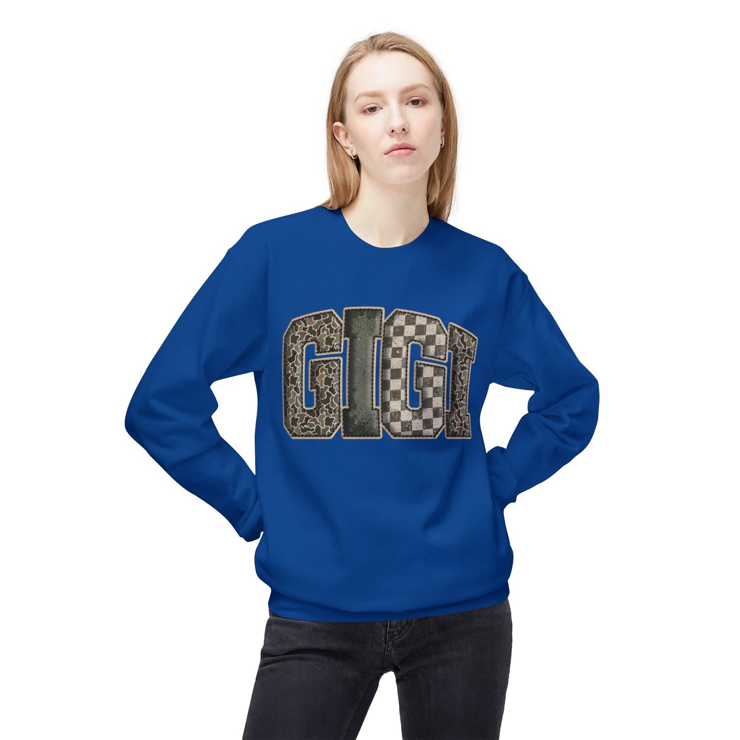 GIGI Camo Crewneck Sweatshirt