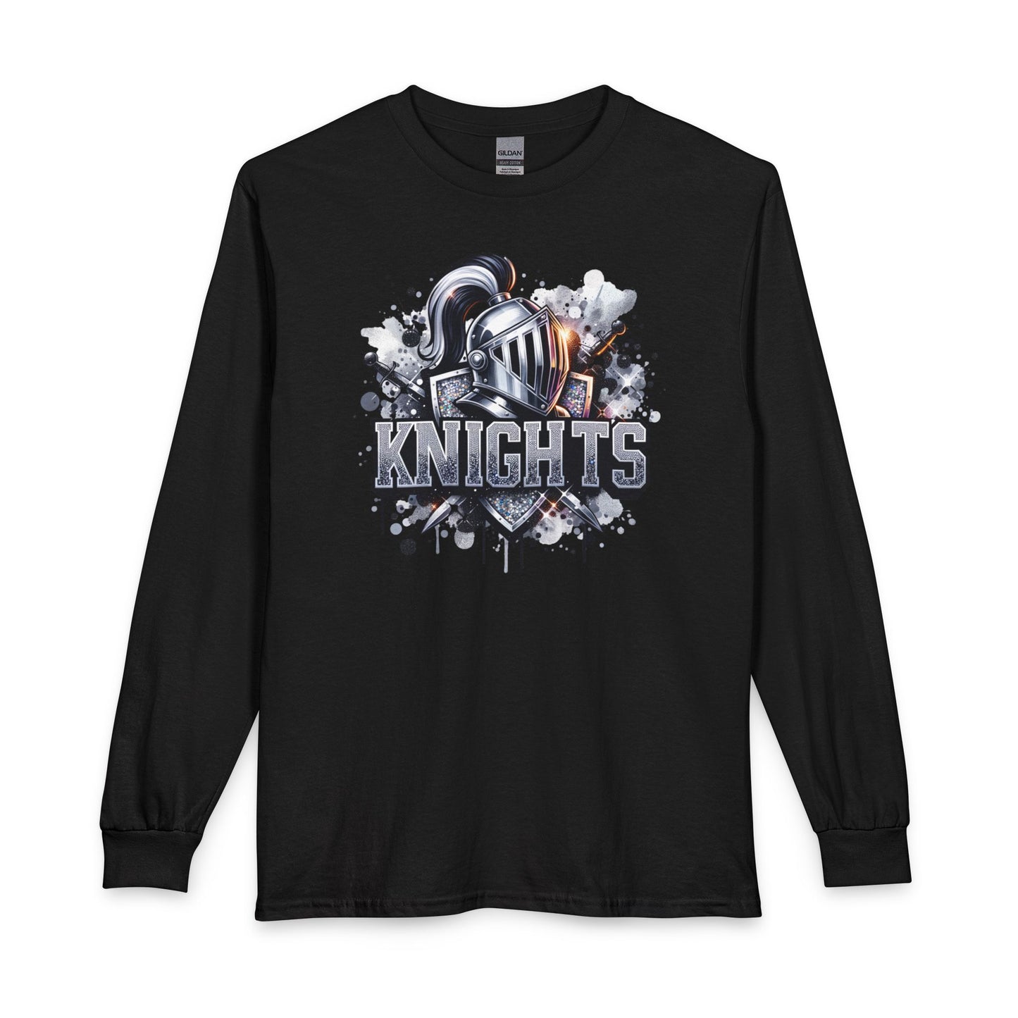Knights Graphic Long Sleeve Tee — Bling