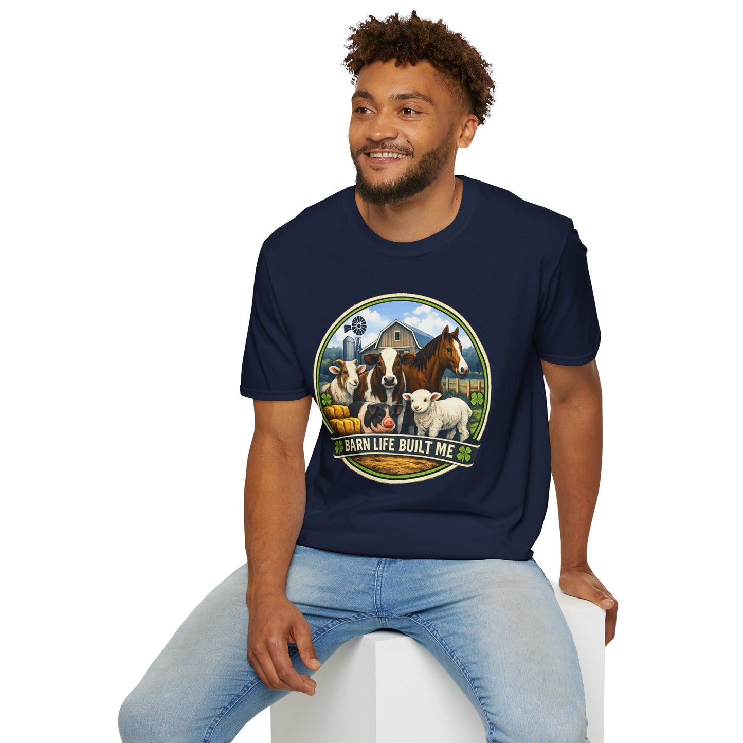 BARN LIFE BUILT ME - Large Animals - Unisex T-Shirt