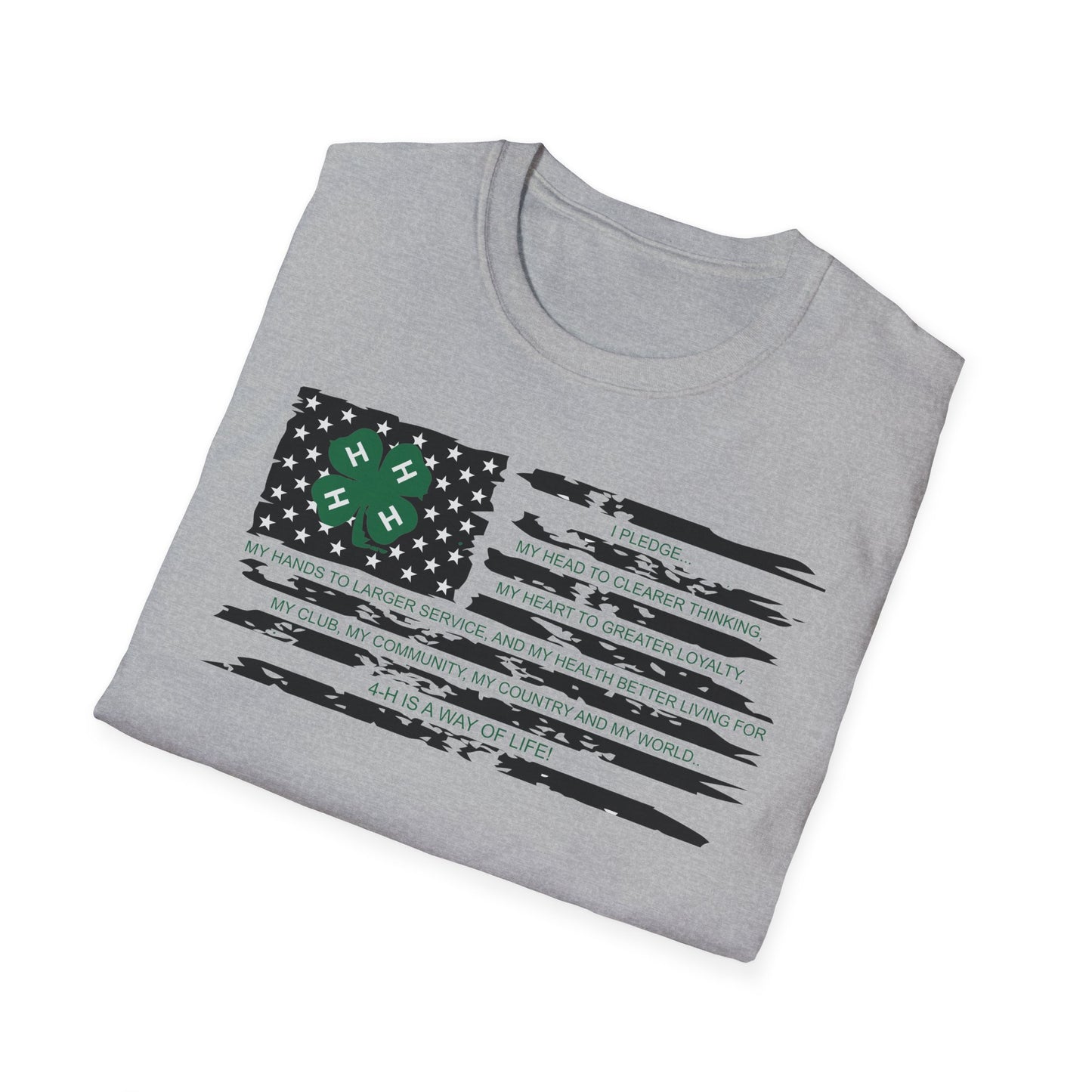 4-H PLEDGE American Flag - Unisex T-Shirt