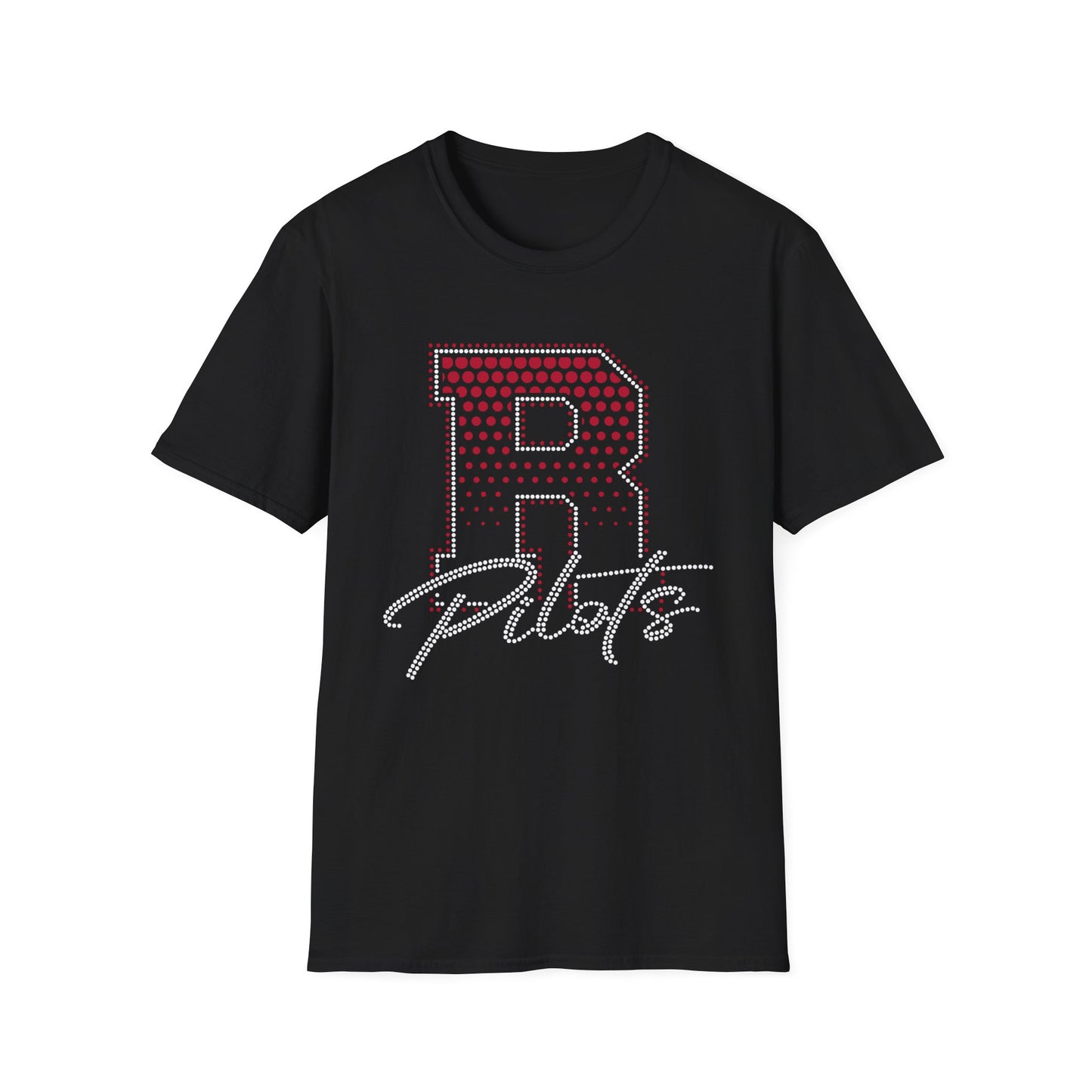 River Pilots T-Shirt — RHINESTONE R and GLITTER DESIGN! .
