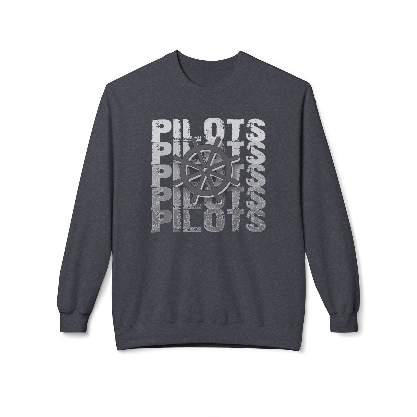 Pilots Stacked Wheel Crewneck Sweatshirt