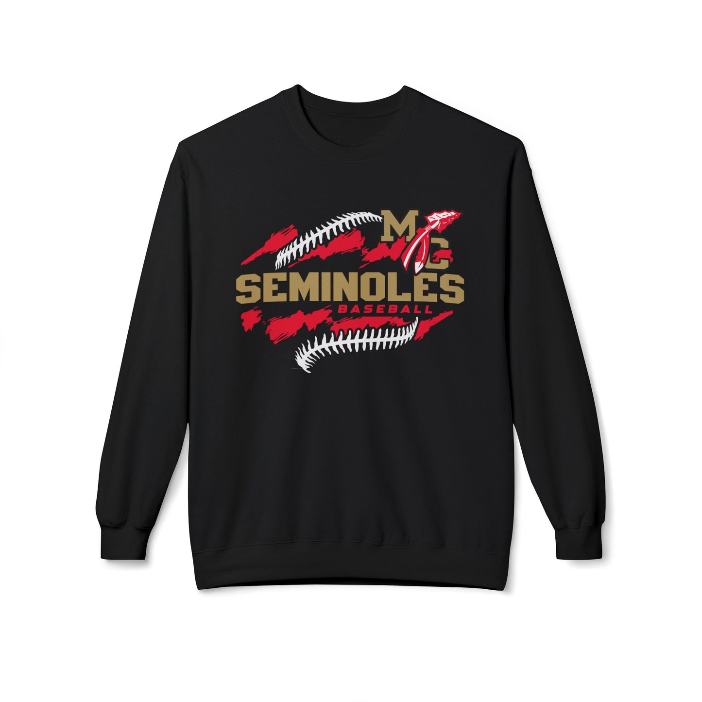 MC Seminoles Baseball 1 Crewneck Sweatshirt