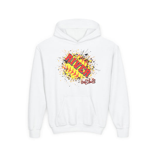 River Lady Pilots Softball 1 Youth Hoodie